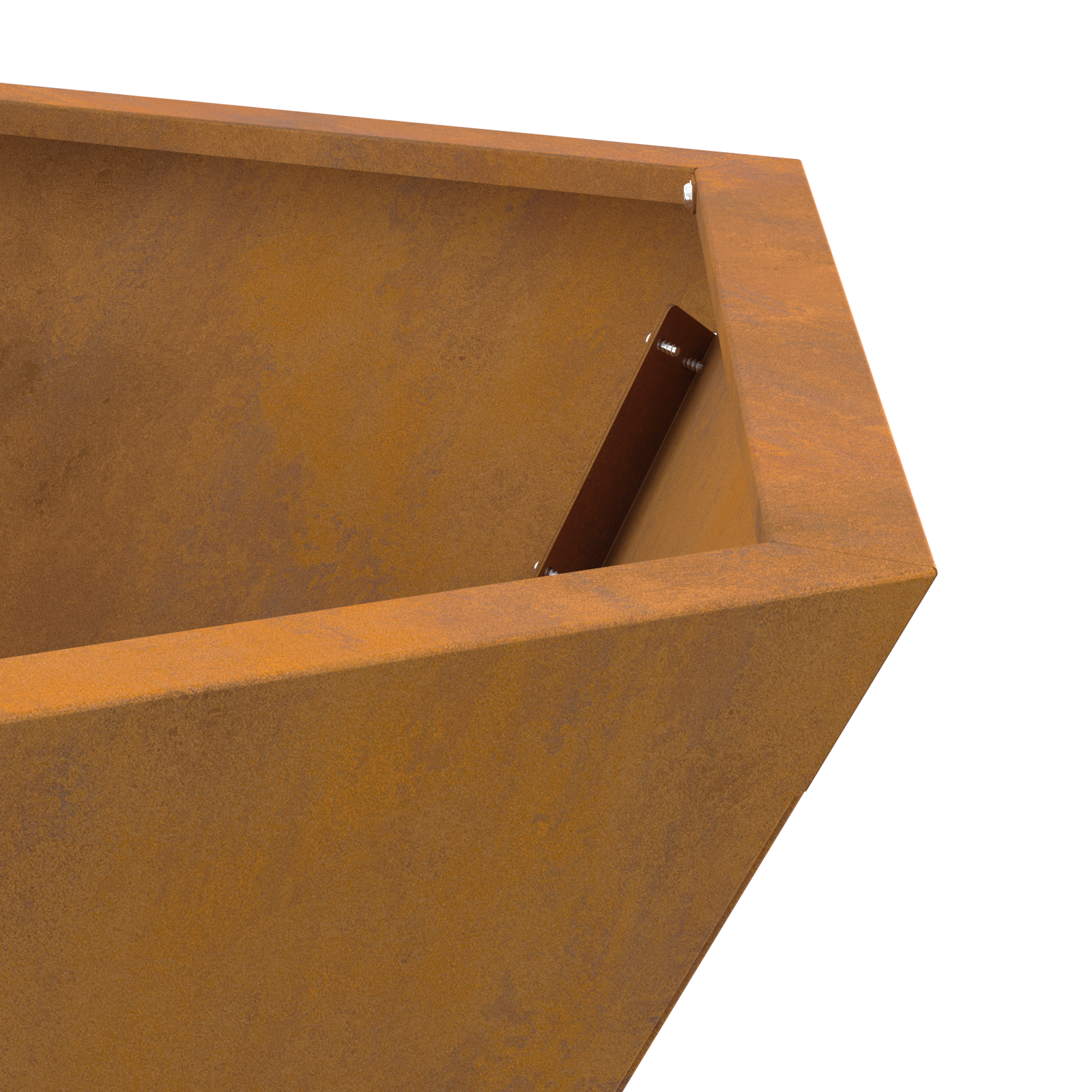 Fire Pit Hexagonal 75x75x28 cm Weathering Steel - Image 8