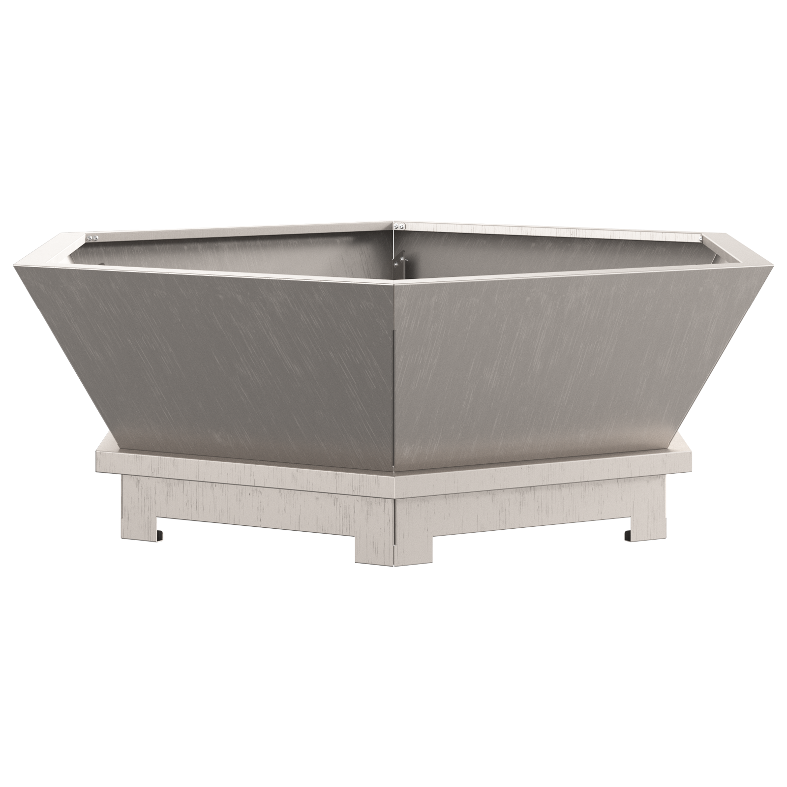 Fire Pit Hexagonal 75x75x28 cm Weathering Steel - Image 4