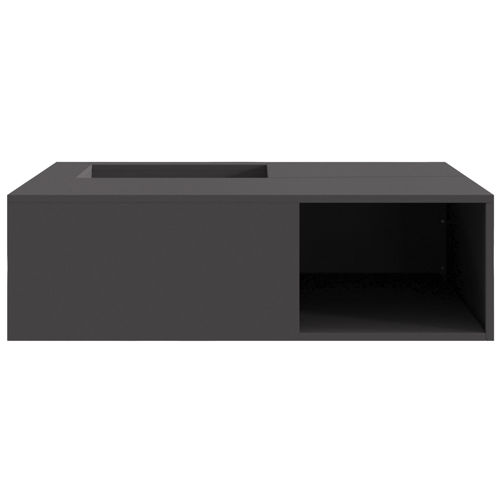 Fire Pit with Log Storage Black 100x100x30 cm Steel - Image 6