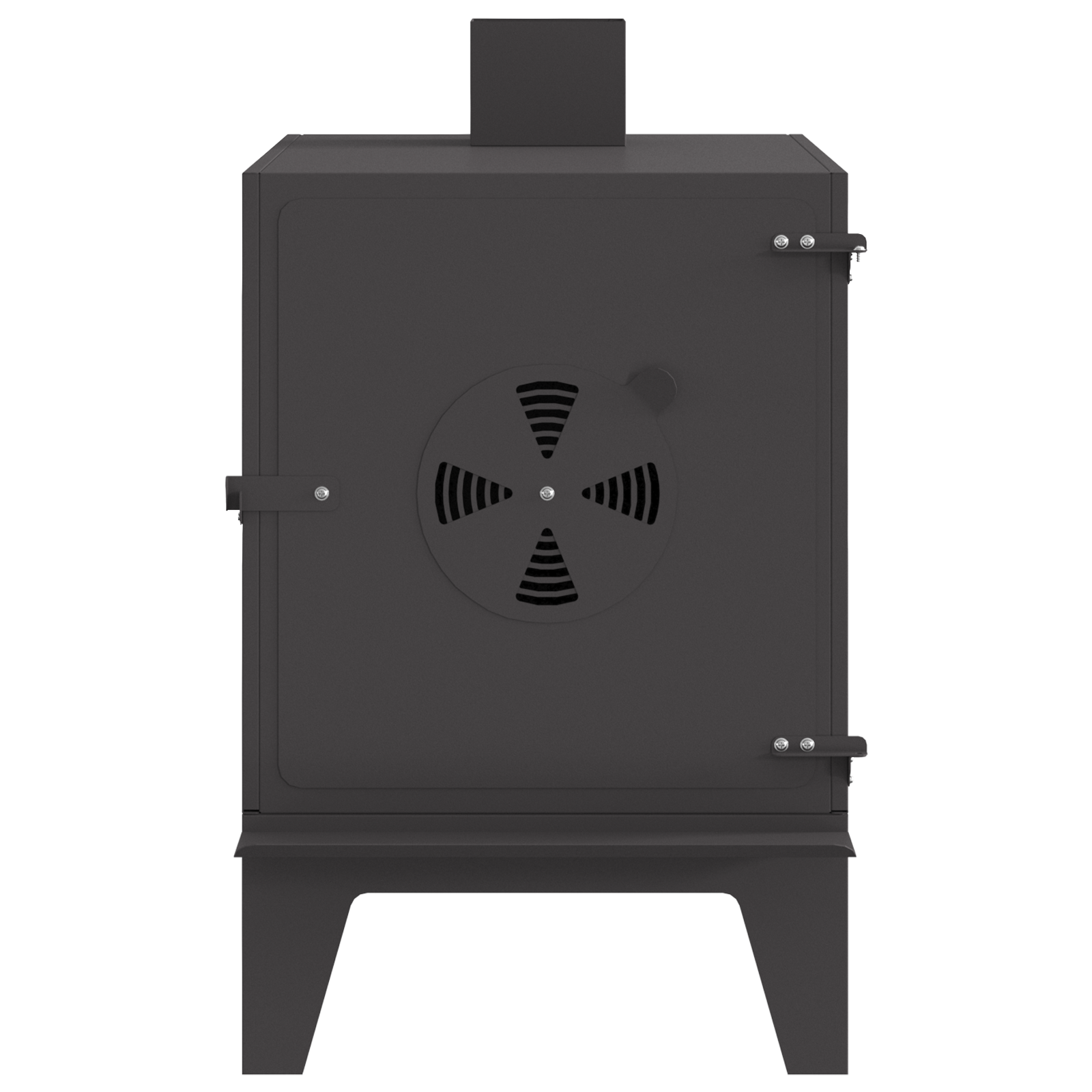 Camping Stove with Chimney Black 35x50x60 cm Steel - Image 5