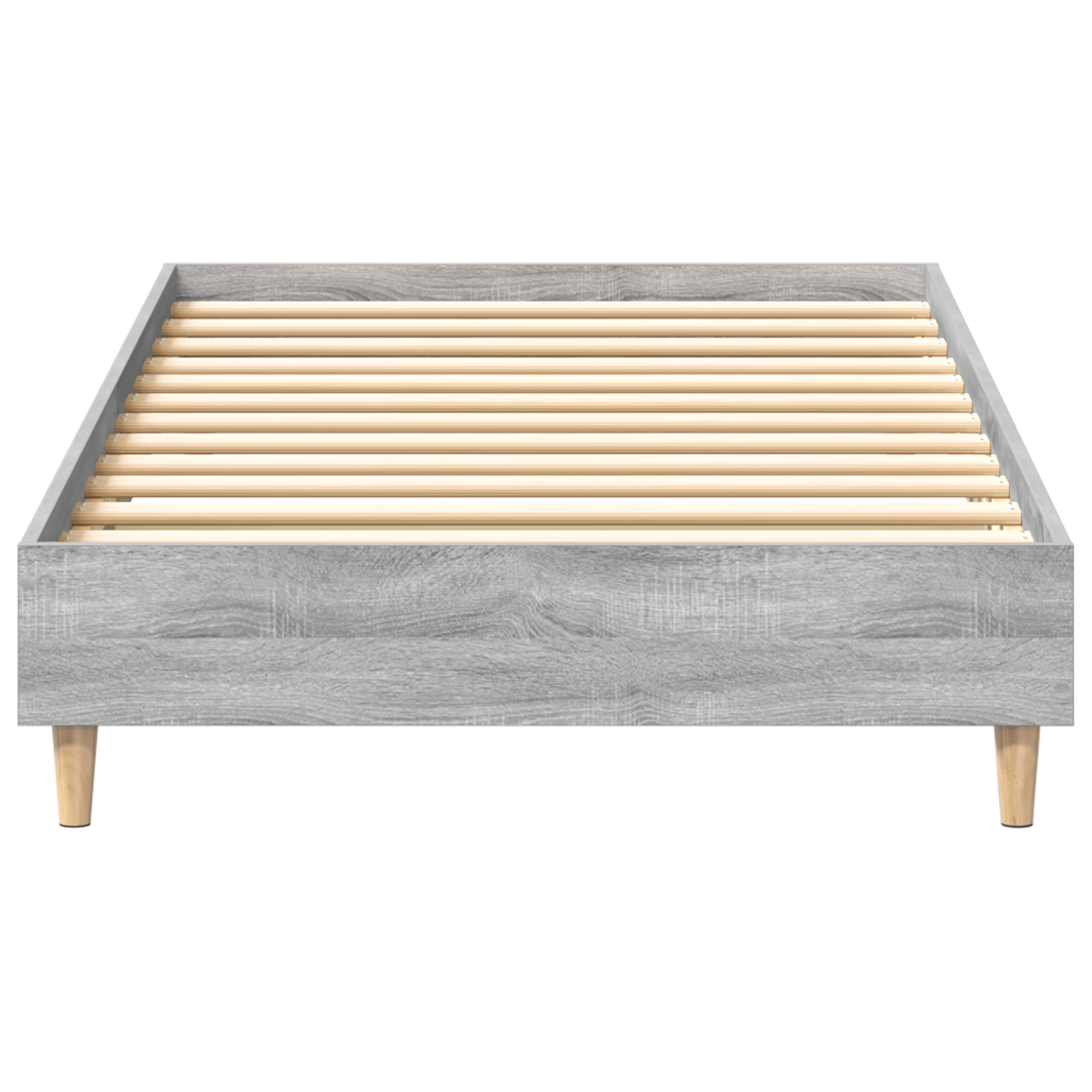 Bed Frame 90x200 cm Grey Sonoma Engineered Wood - Image 6