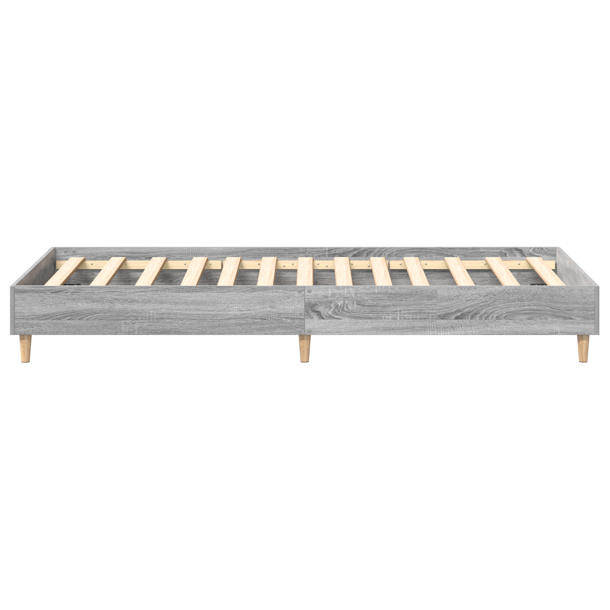 Bed Frame 90x200 cm Grey Sonoma Engineered Wood - Image 8