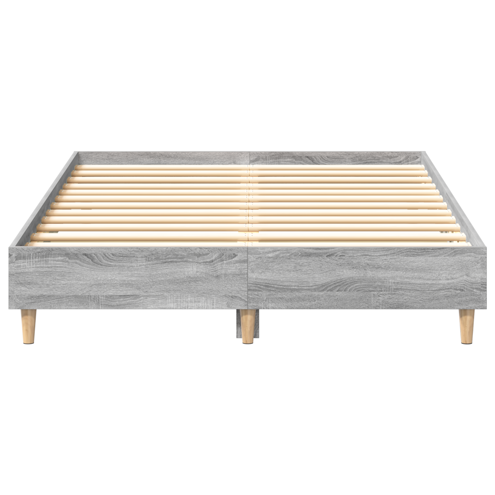 Bed Frame 120x190 cm Grey Sonoma Engineered Wood - Image 6