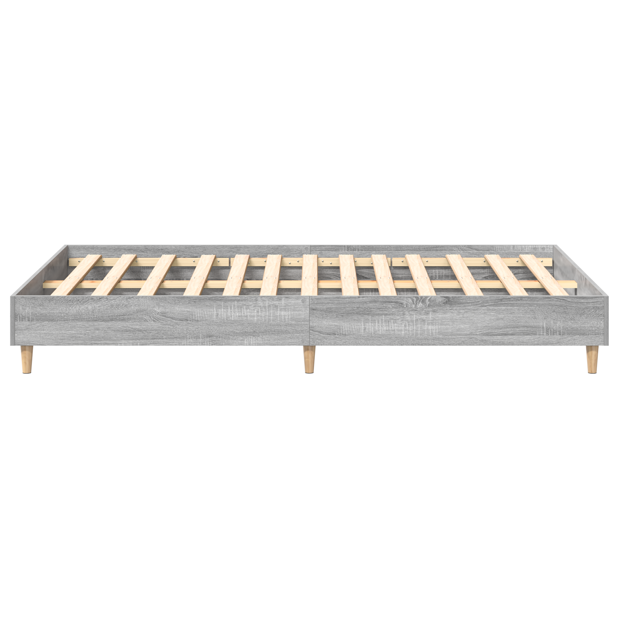 Bed Frame 120x190 cm Grey Sonoma Engineered Wood - Image 8