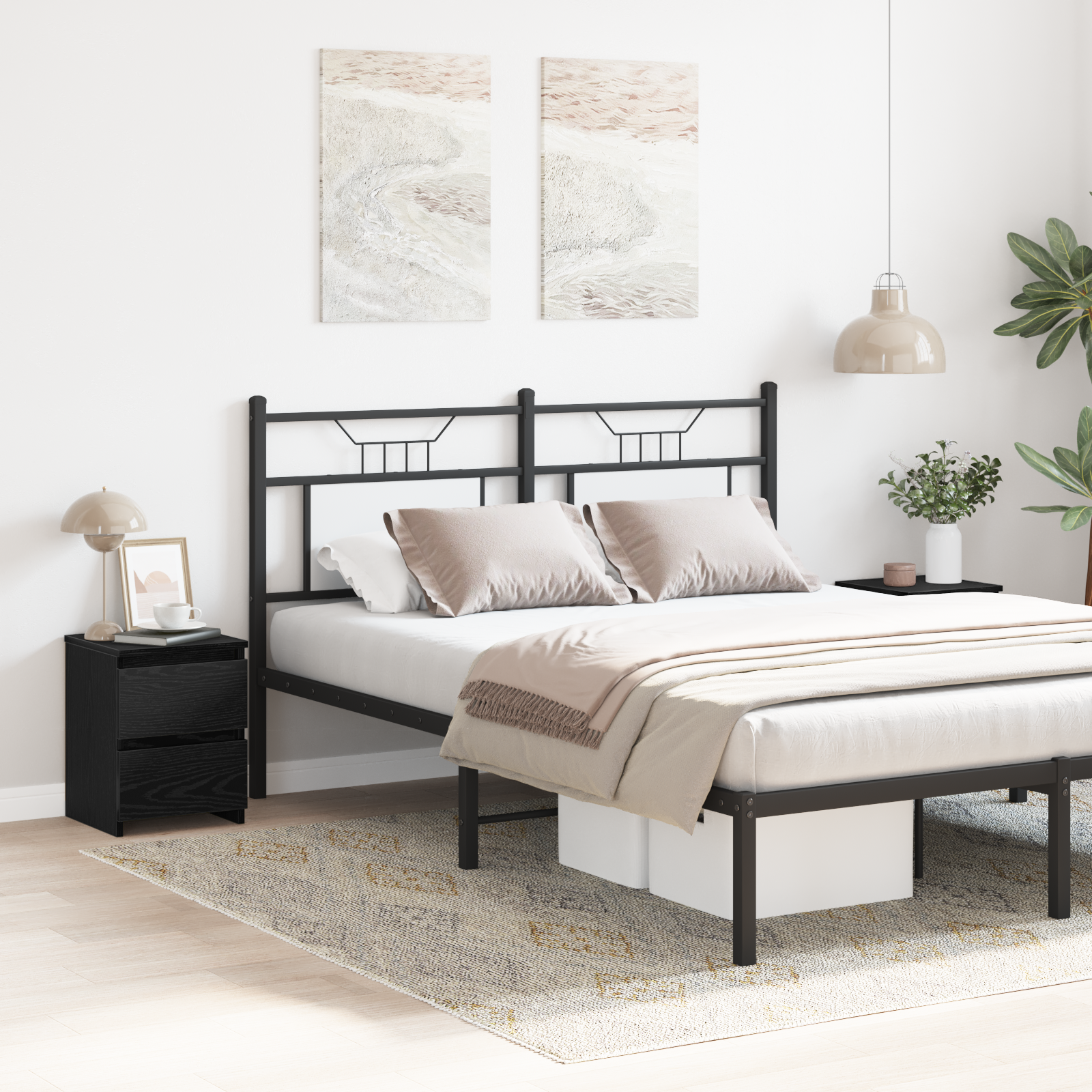 Bedside Cabinets with Drawers 2 pcs Black Oak 30x30x40 cm