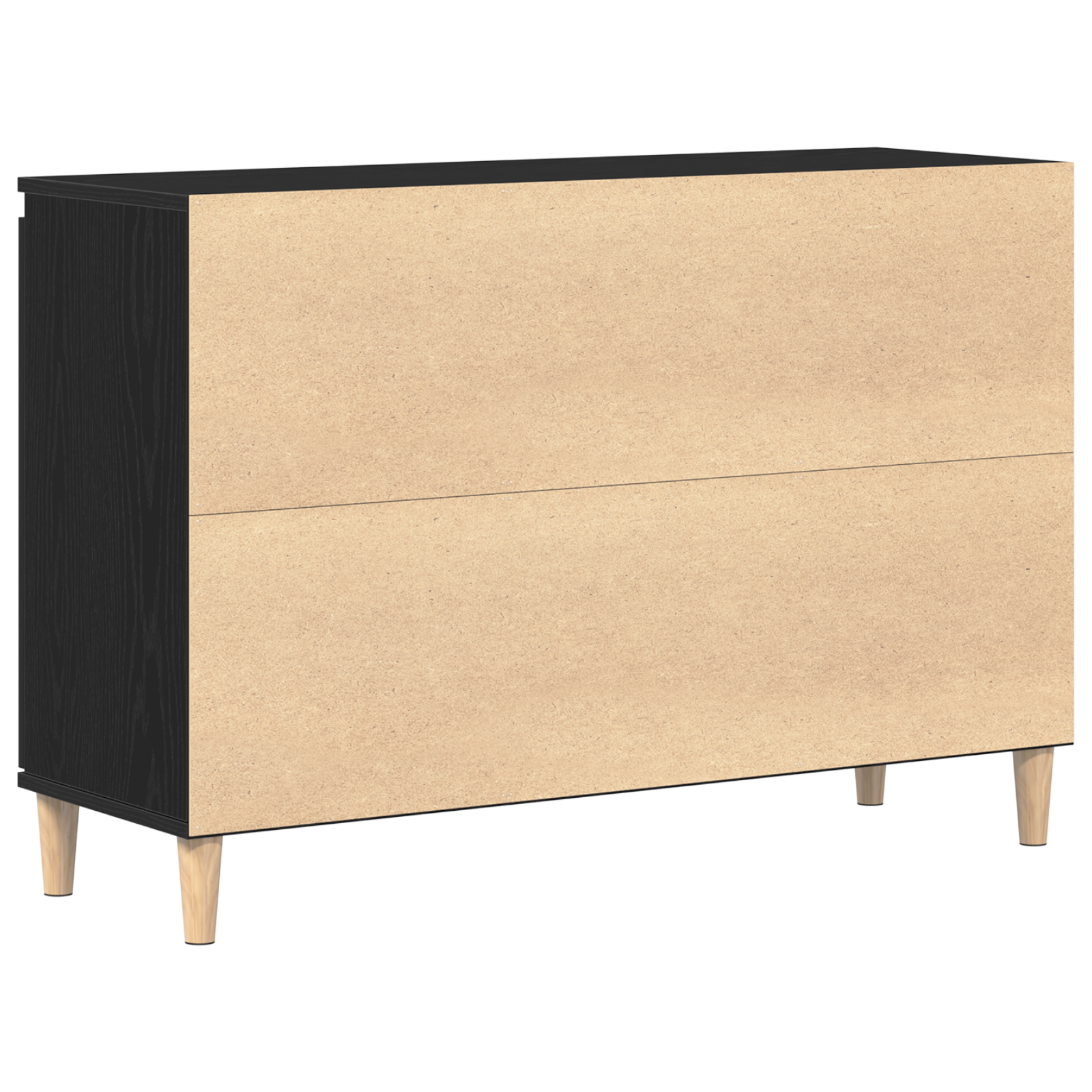Black Oak Sideboard - 101x35x60 cm - Made of Engineered Wood - Image 6