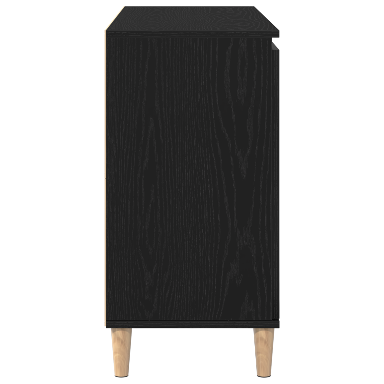 Black Oak Sideboard - 101x35x60 cm - Made of Engineered Wood - Image 8