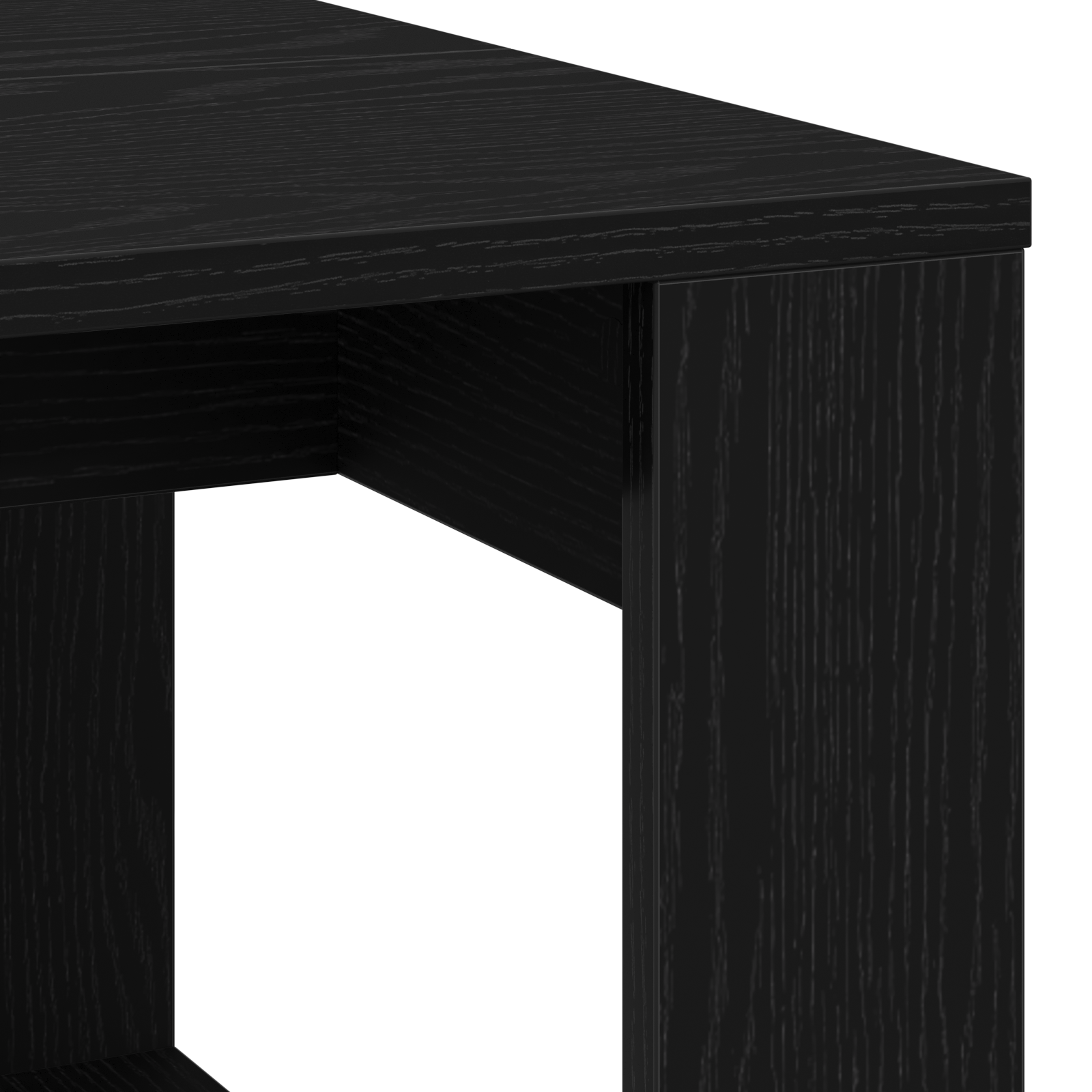 Black Oak Coffee Table 102x50x35 cm Made of Engineered Wood - Image 8