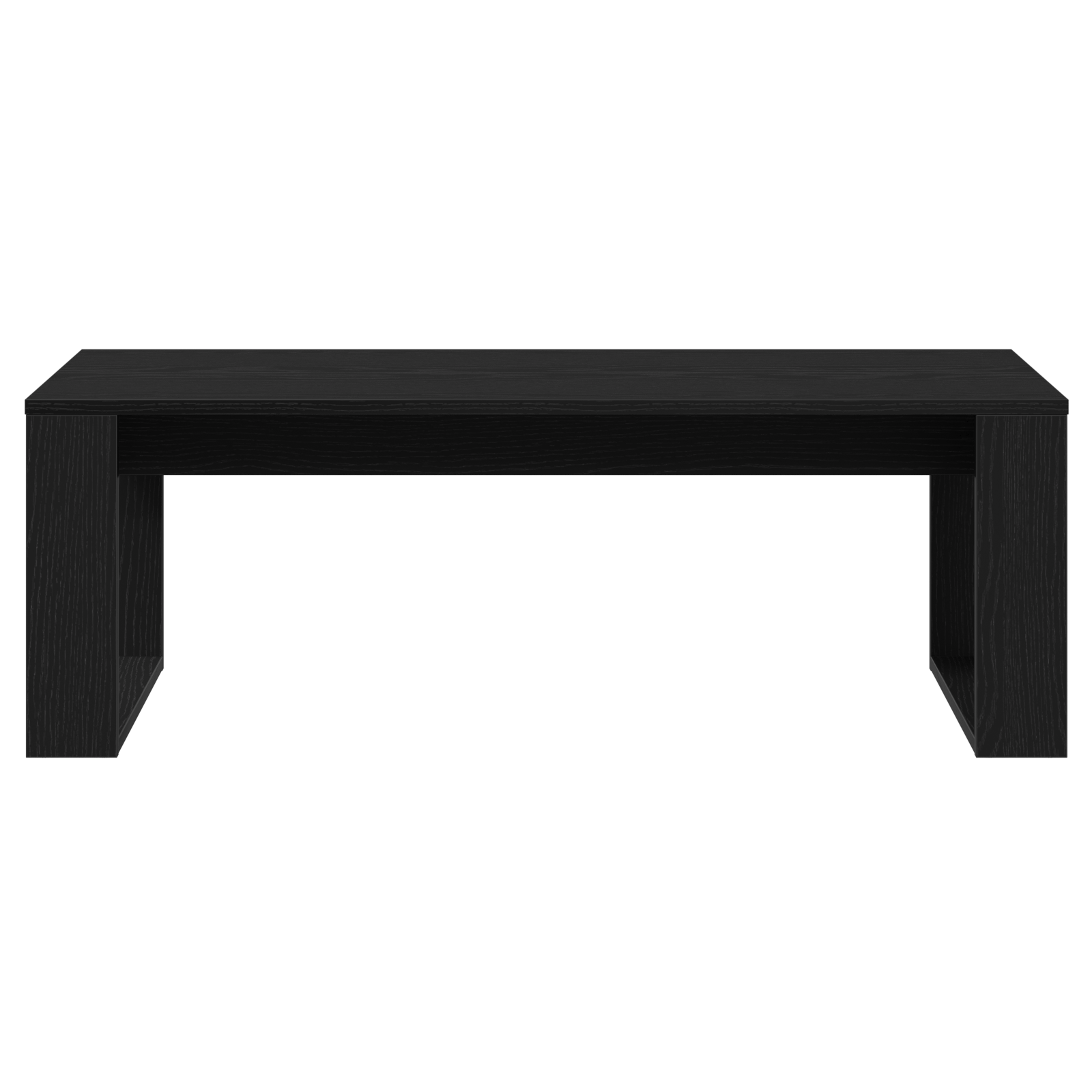 Black Oak Coffee Table 102x50x35 cm Made of Engineered Wood - Image 6