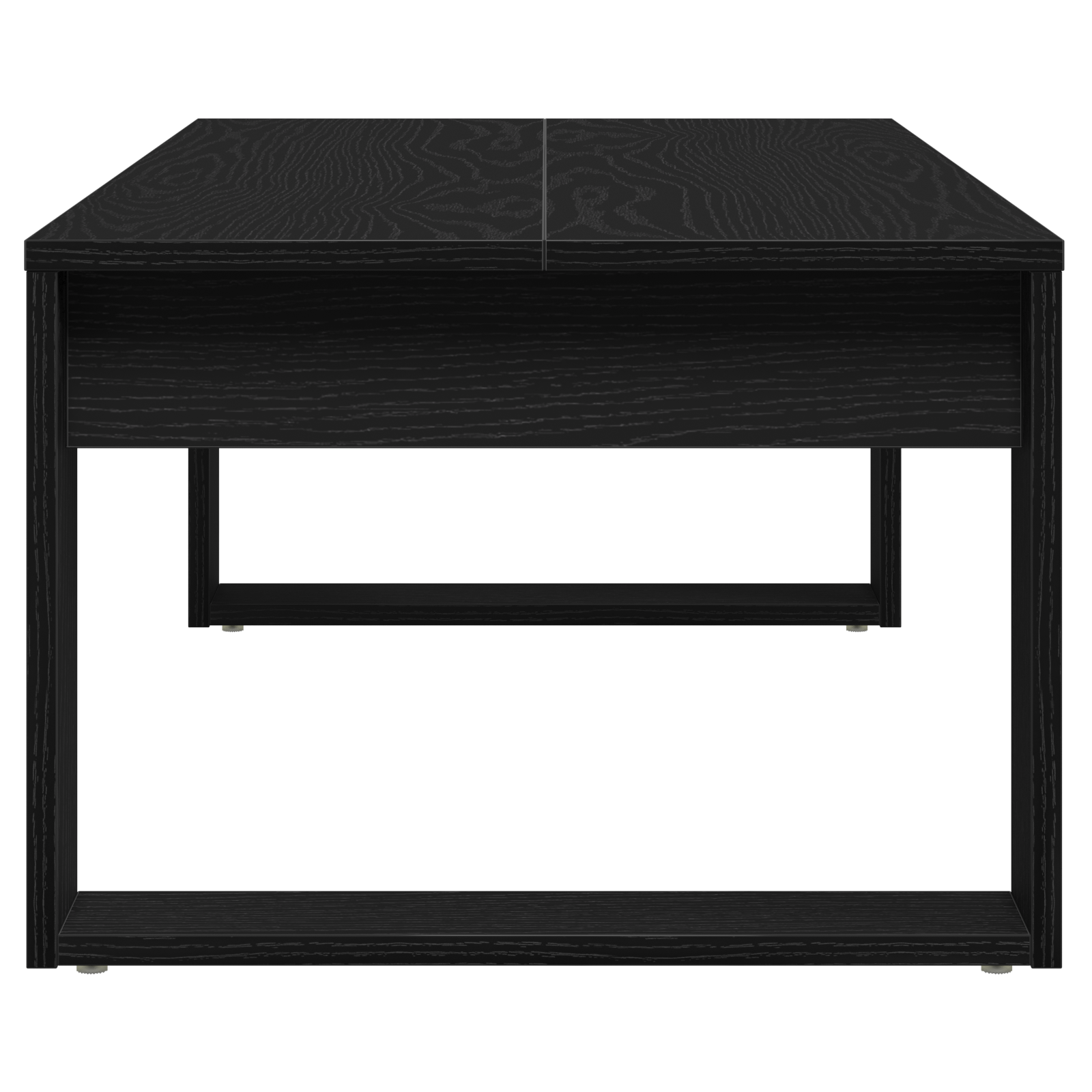 Black Oak Coffee Table 102x50x35 cm Made of Engineered Wood - Image 7