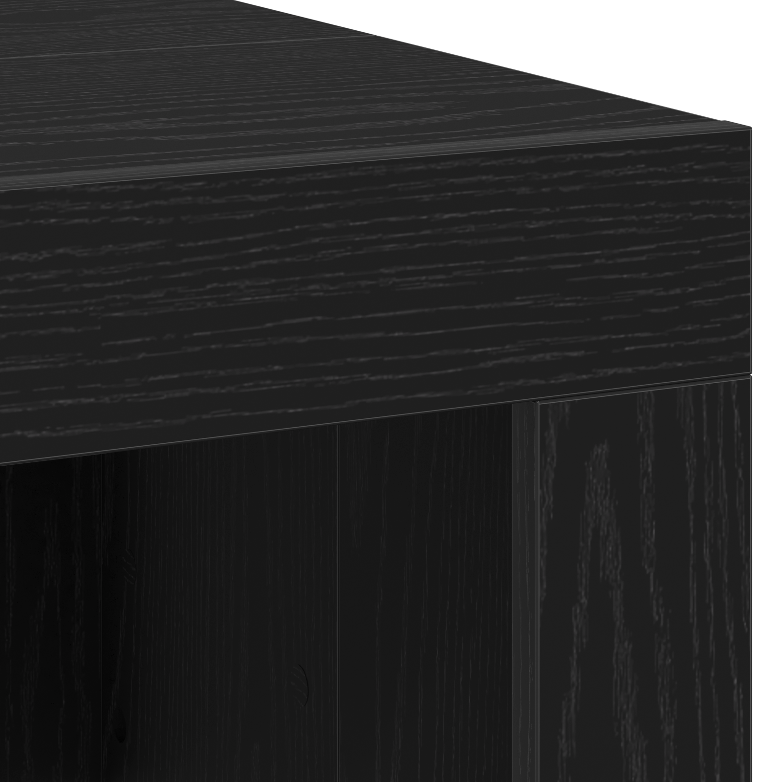 Coffee Table Black Oak 102x50x35 cm Engineered Wood - Image 8