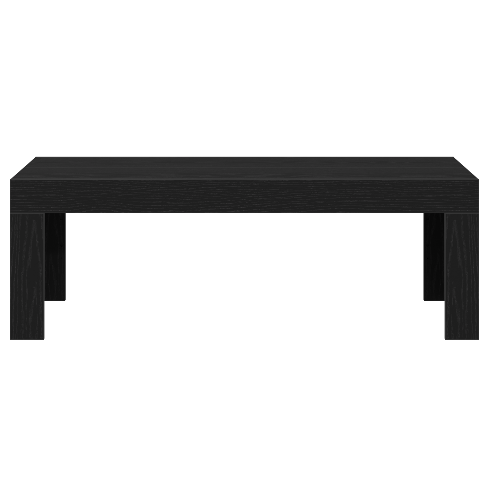 Coffee Table Black Oak 102x50x35 cm Engineered Wood - Image 6