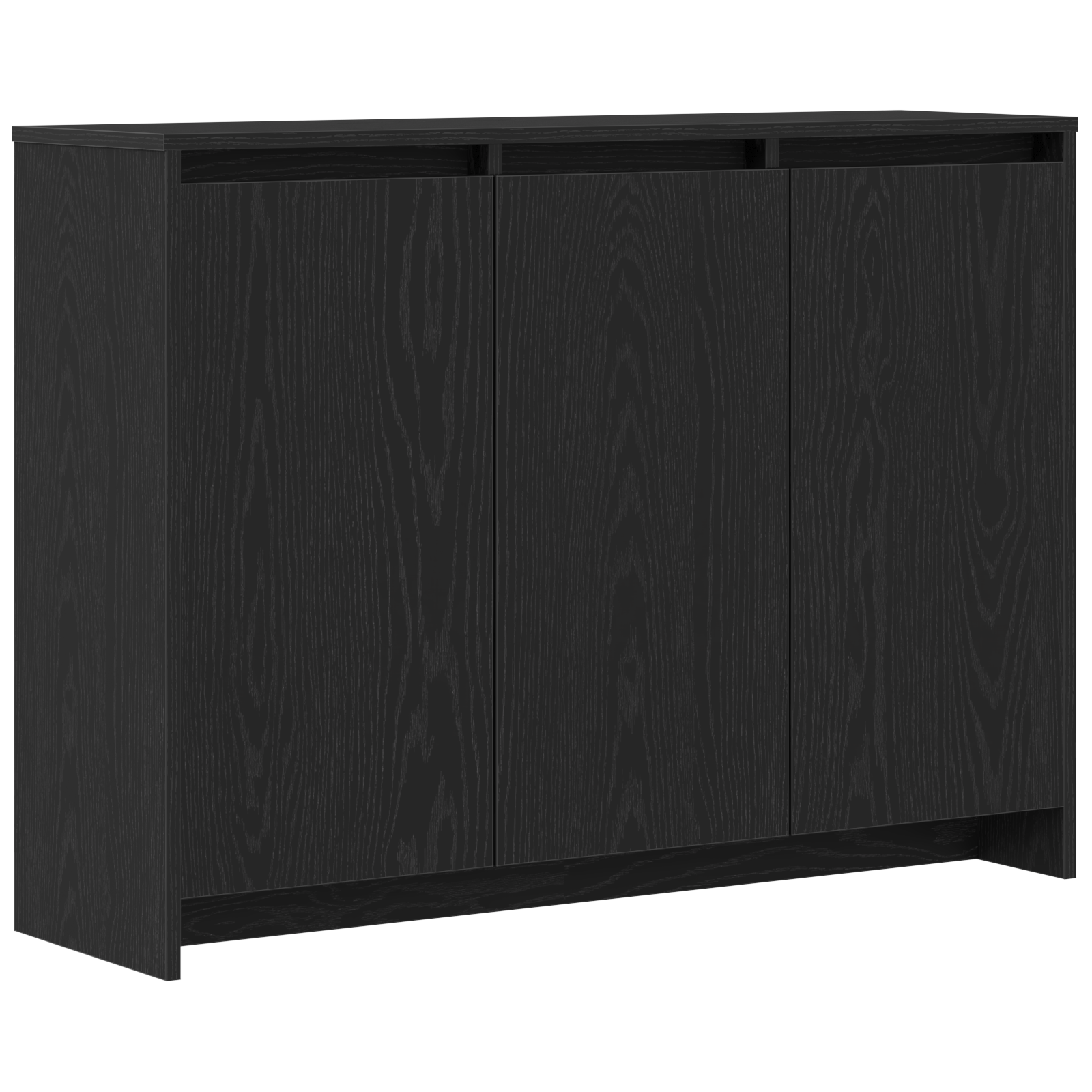 Sideboard Black Oak Engineered Wood Medium Storage - Image 2