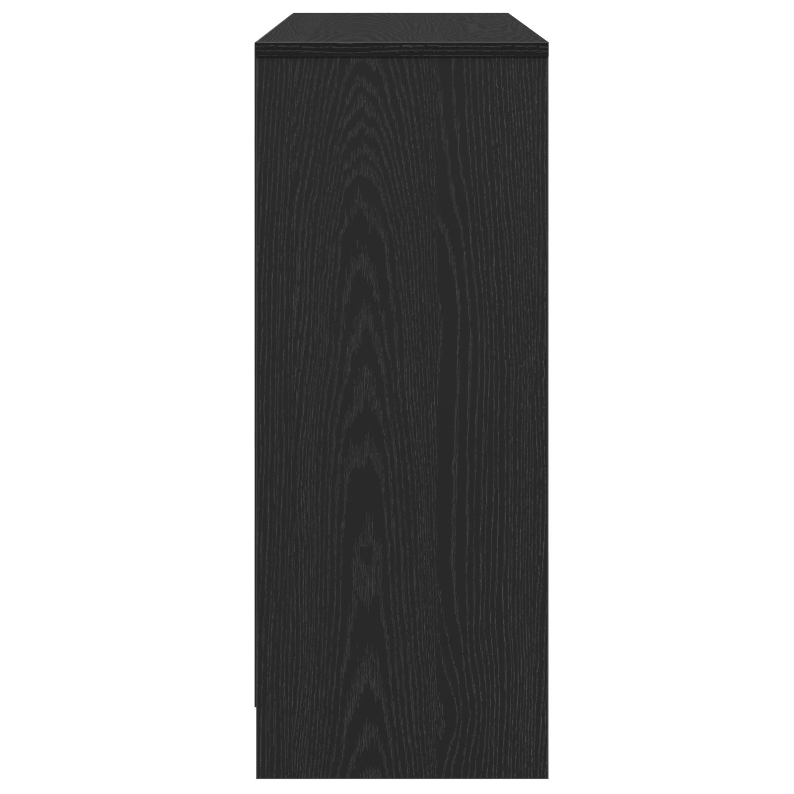 Sideboard Black Oak Engineered Wood Medium Storage - Image 8