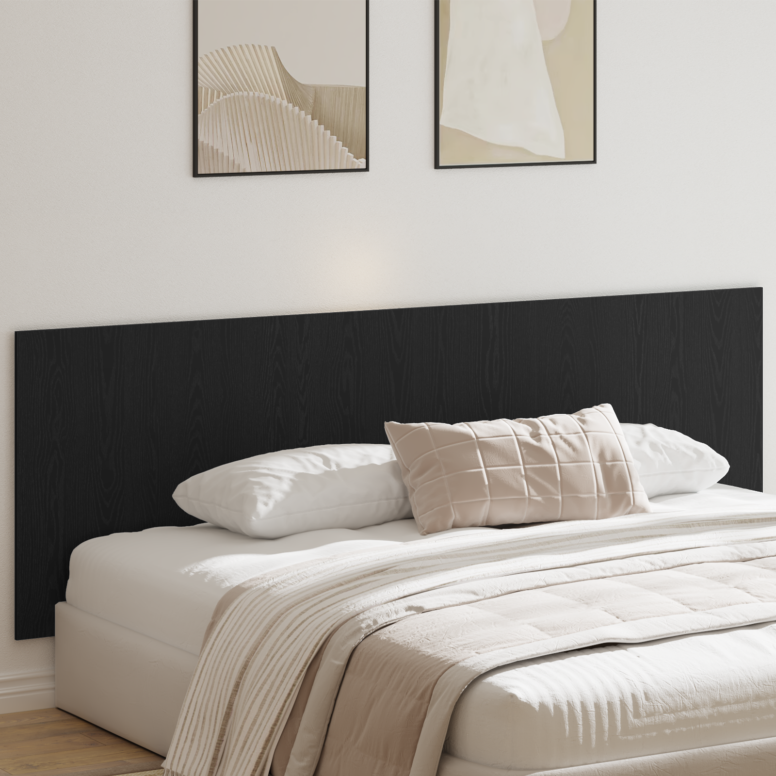 Black Oak Wall Headboard 240x1.5x80 cm Made from Engineered Wood