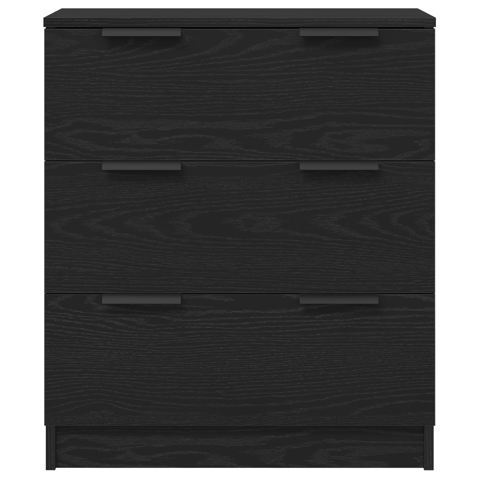 Black Oak Sideboard 60x30x70 cm Manufactured Wood - Image 7