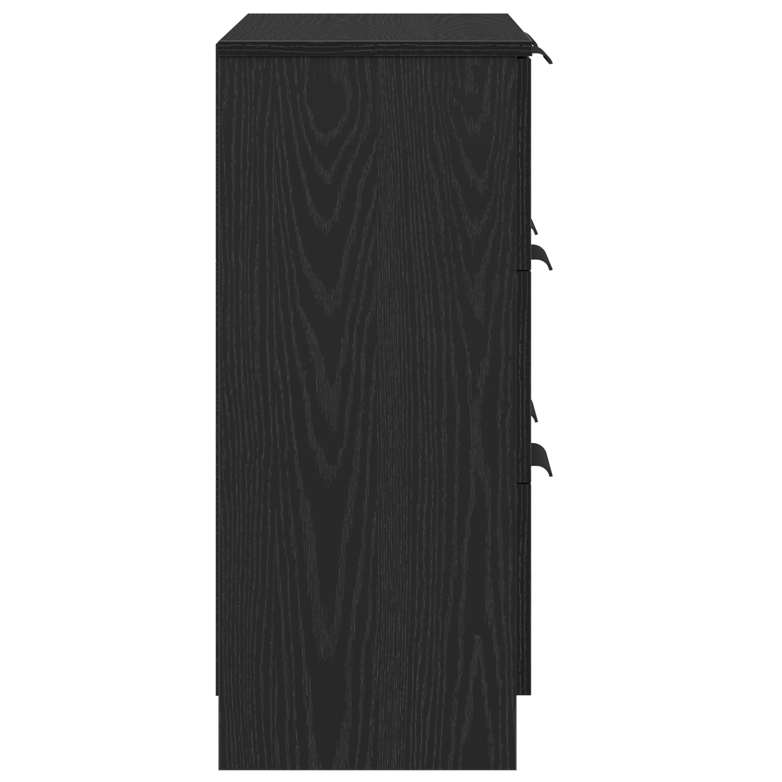 Black Oak Sideboard 60x30x70 cm Manufactured Wood - Image 8