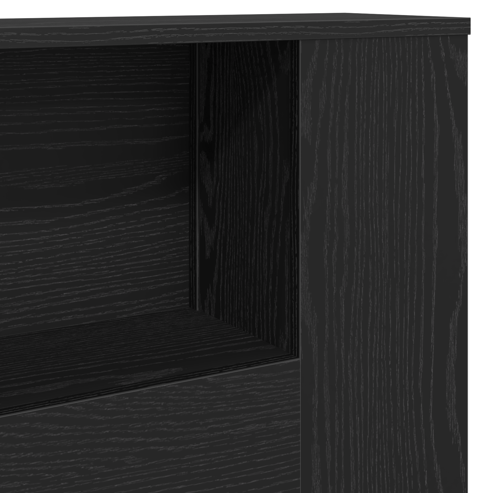 Headboard Cabinet in Black Oak - 180x18.5x102.5 cm, Made from Engineered Wood - Image 8