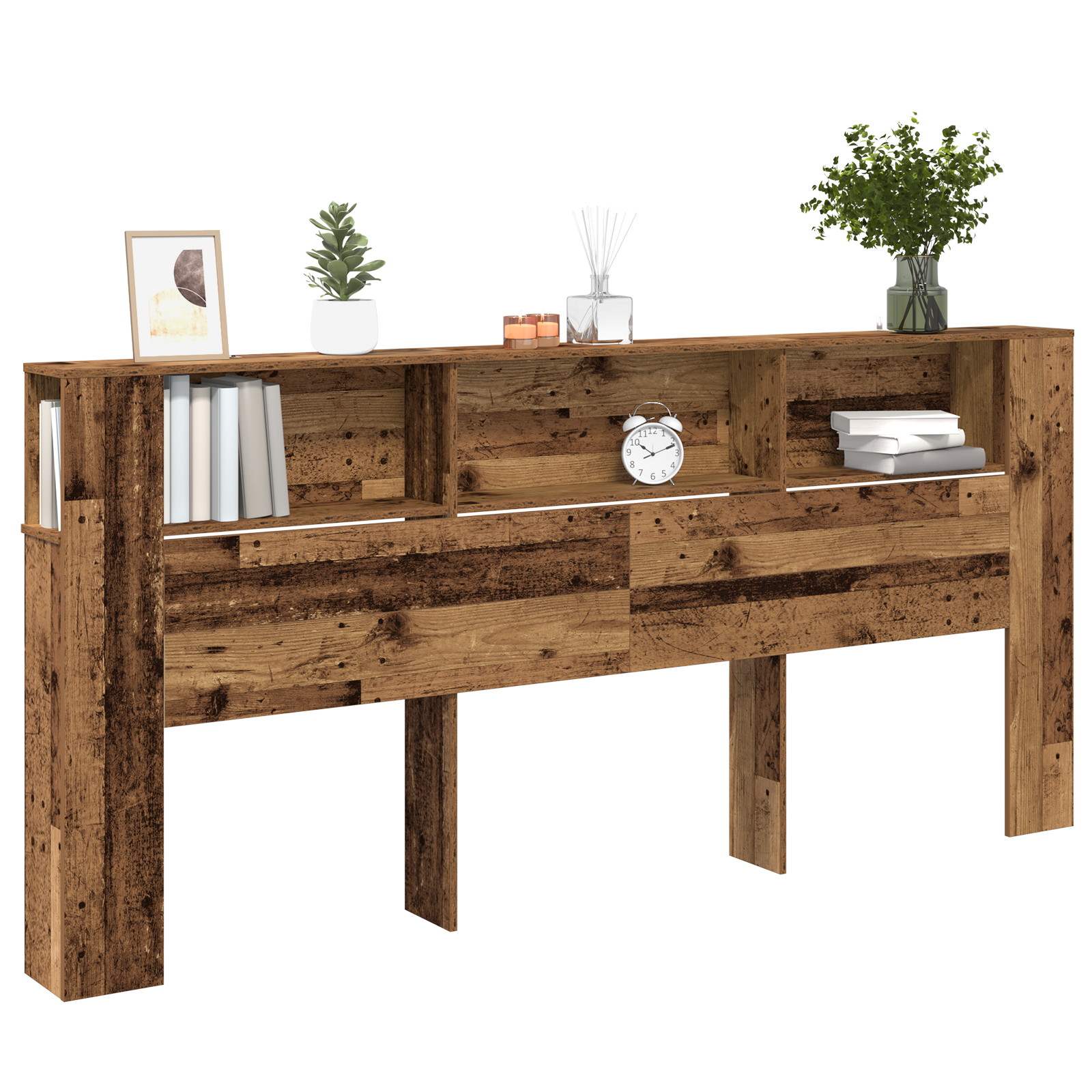 Headboard Cabinet Old Wood 220x18,5x104,5 cm - Image 2