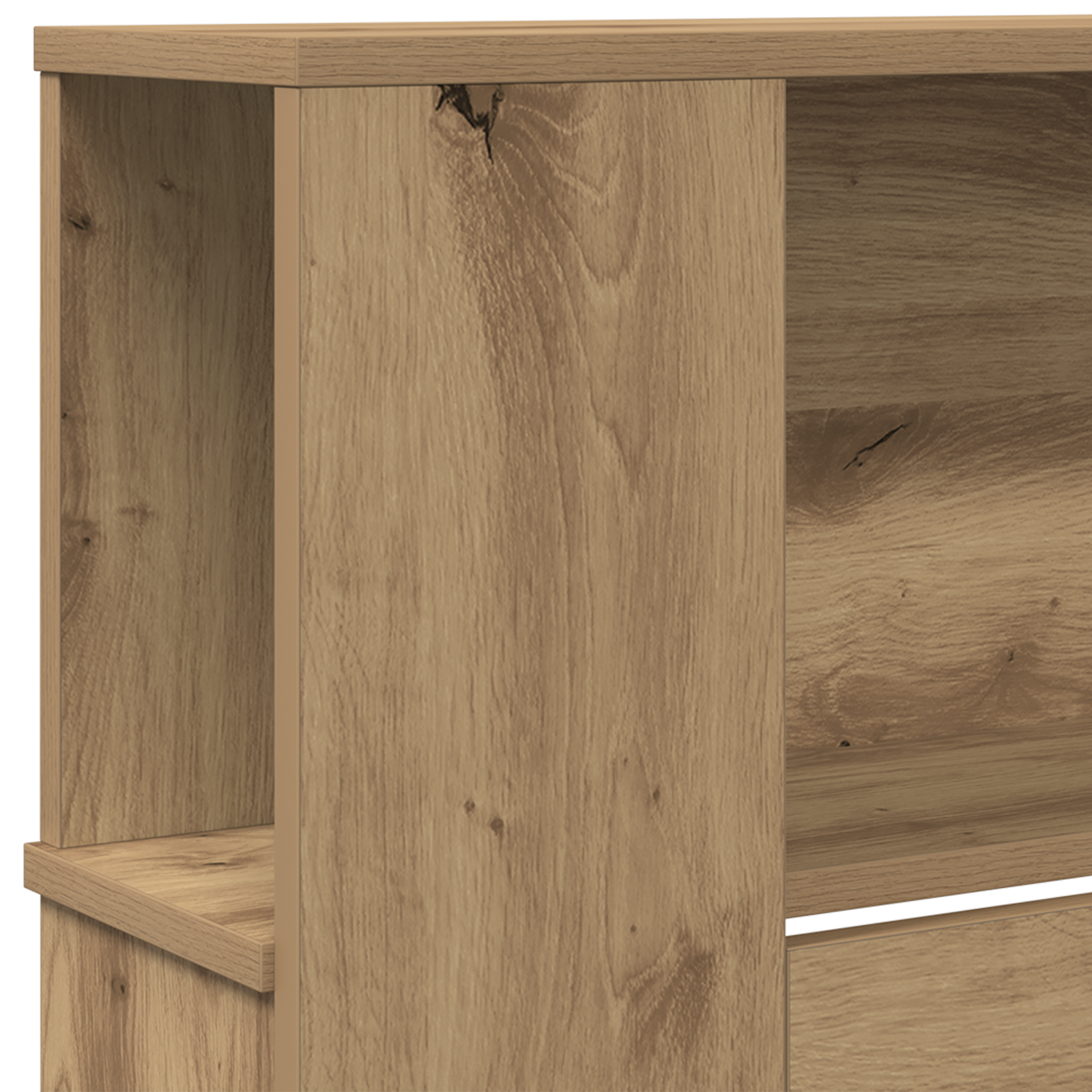 Headboard Cabinet Artisan Oak 220x18,5x104,5 cm - Image 8
