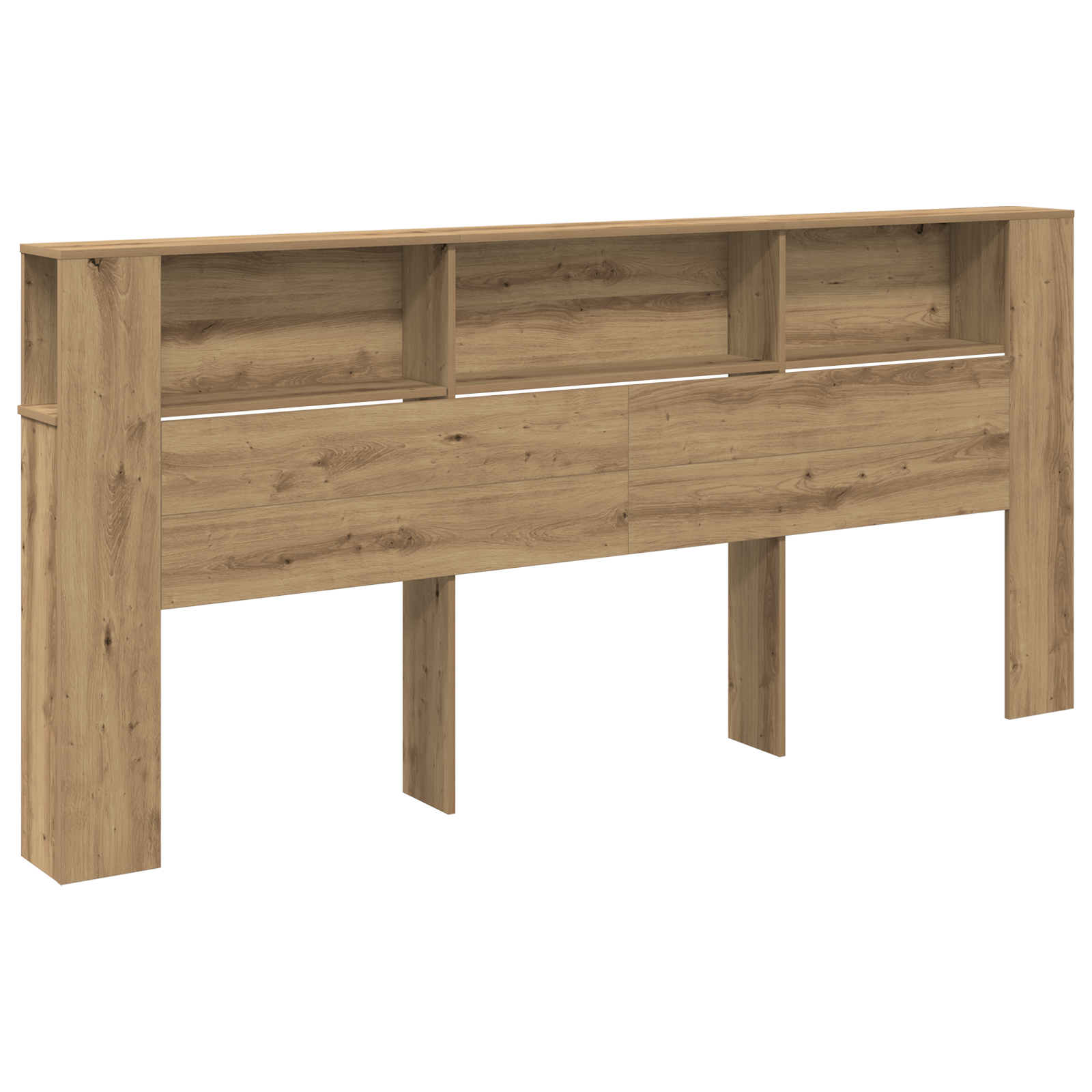 Headboard Cabinet Artisan Oak 220x18,5x104,5 cm - Image 3