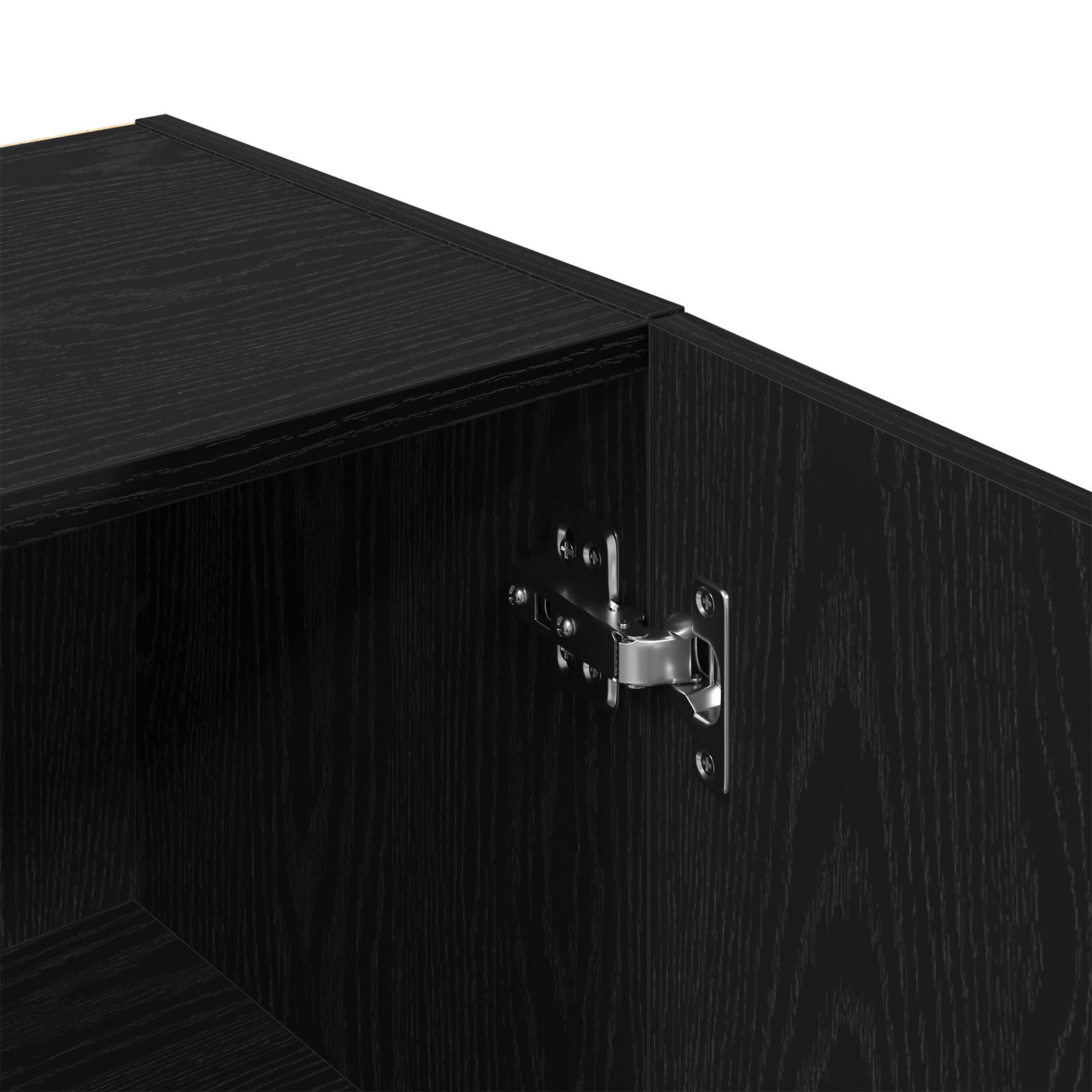 Black Oak Bathroom Cabinet - 32x34x188.5 cm, Made from Engineered Wood - Image 9
