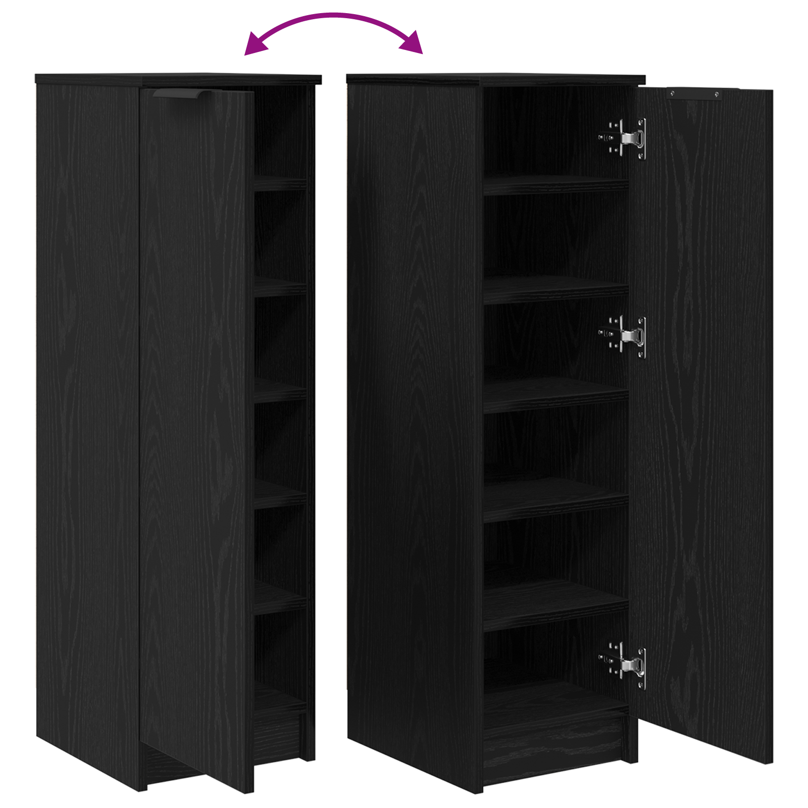 Mueble Zapatero Armario Estantería Zapatos Entrada Madera Contrachapada vidaXL - Imagen 86 de 120