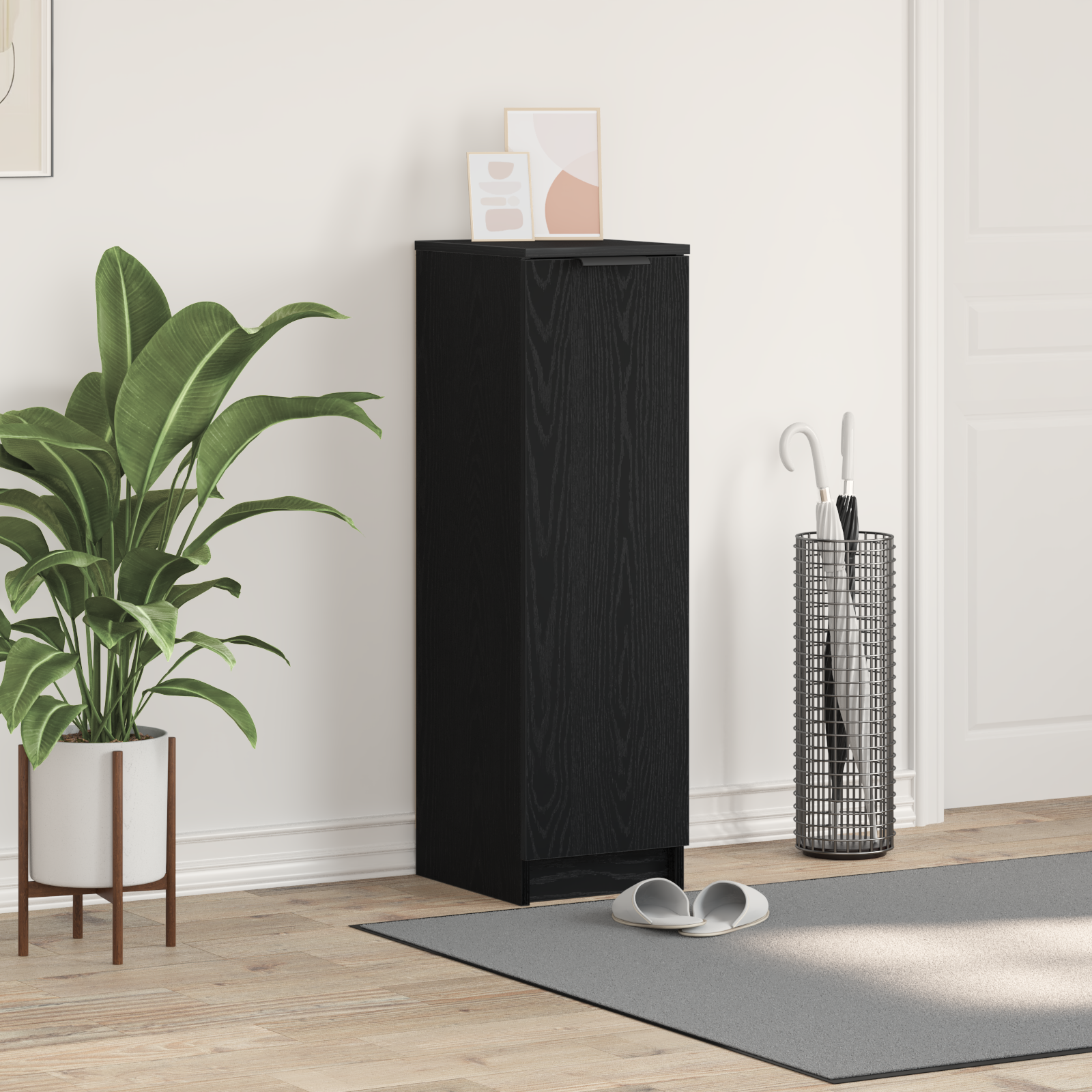 Mueble Zapatero Armario Estantería Zapatos Entrada Madera Contrachapada vidaXL - Imagen 77 de 120
