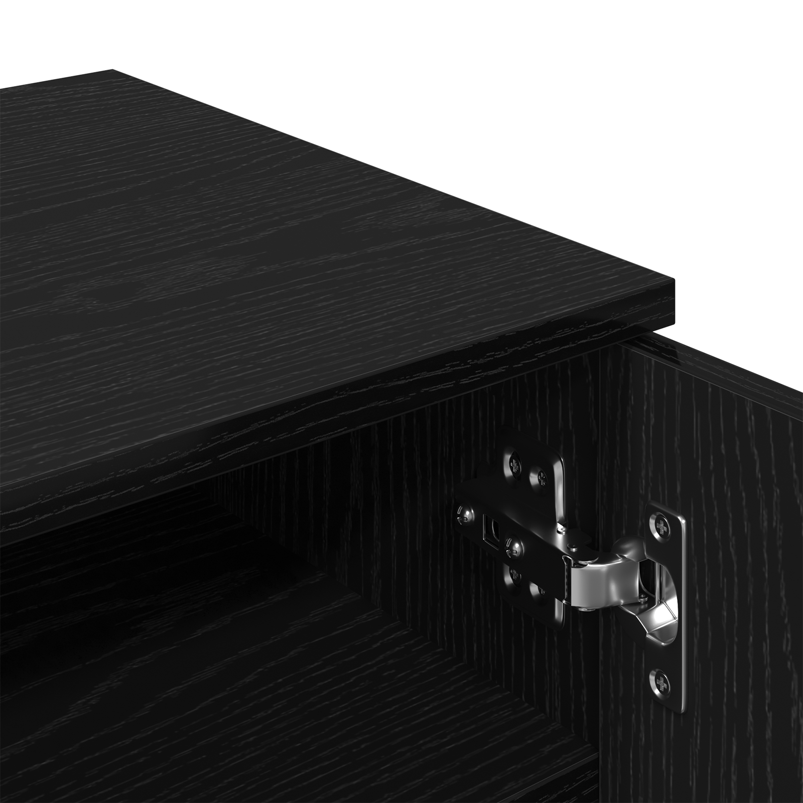 Shoe Cabinet in Black Oak - 59 x 35 x 100 cm - Made from Engineered Wood - Image 9