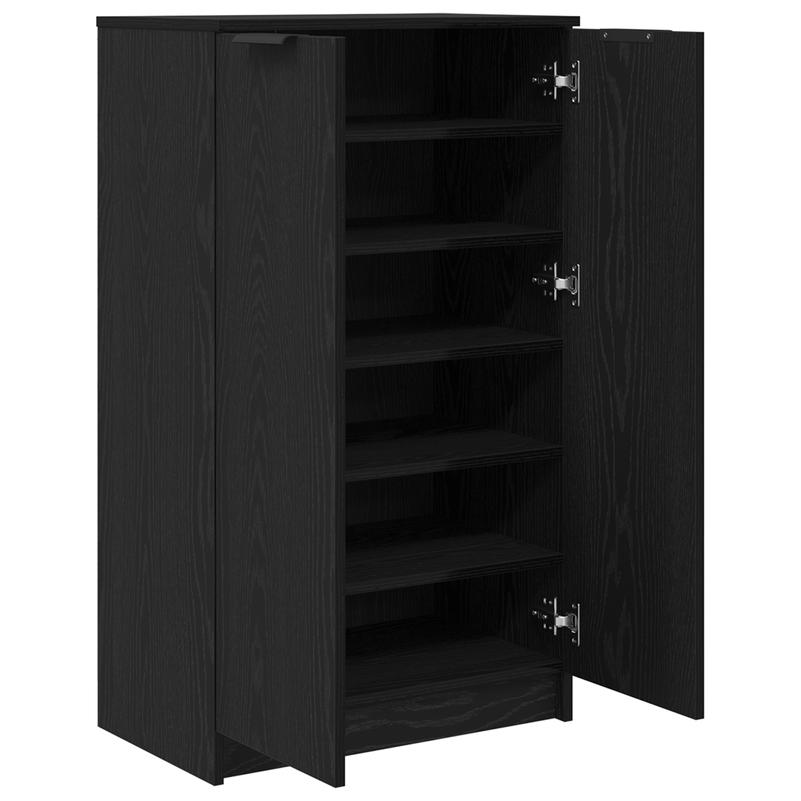 Shoe Cabinet in Black Oak - 59 x 35 x 100 cm - Made from Engineered Wood - Image 5