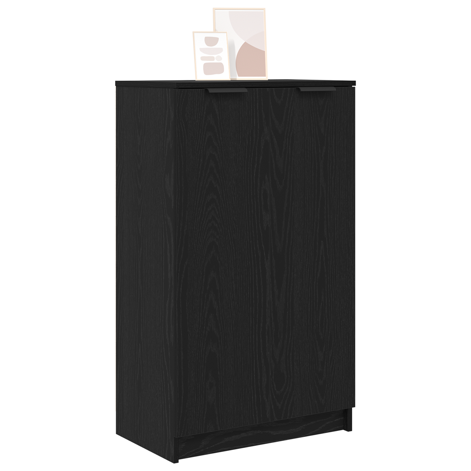 Shoe Cabinet in Black Oak - 59 x 35 x 100 cm - Made from Engineered Wood - Image 3