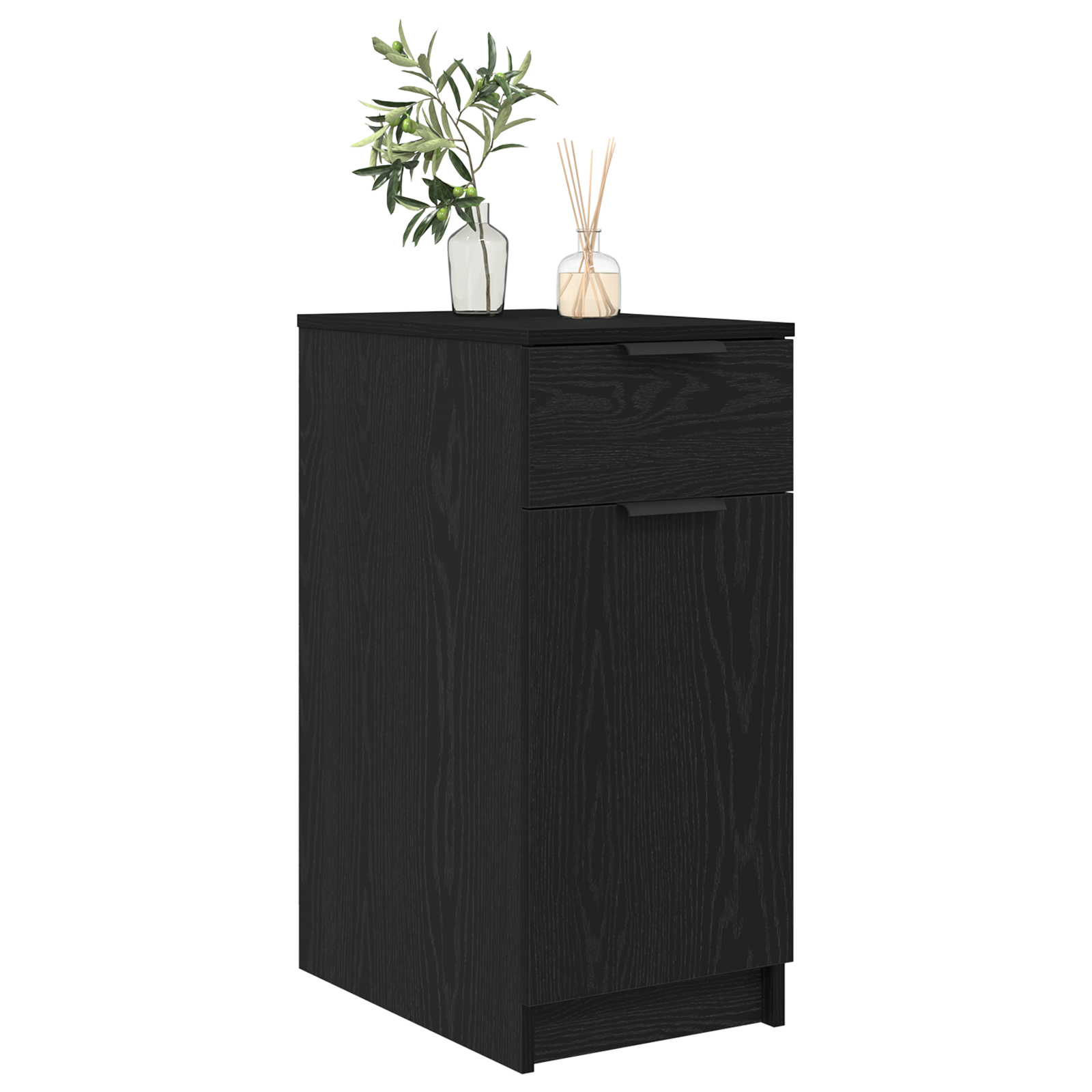 Desk Cabinet in Black Oak - 33x50x75 cm - Made from Engineered Wood - Image 3