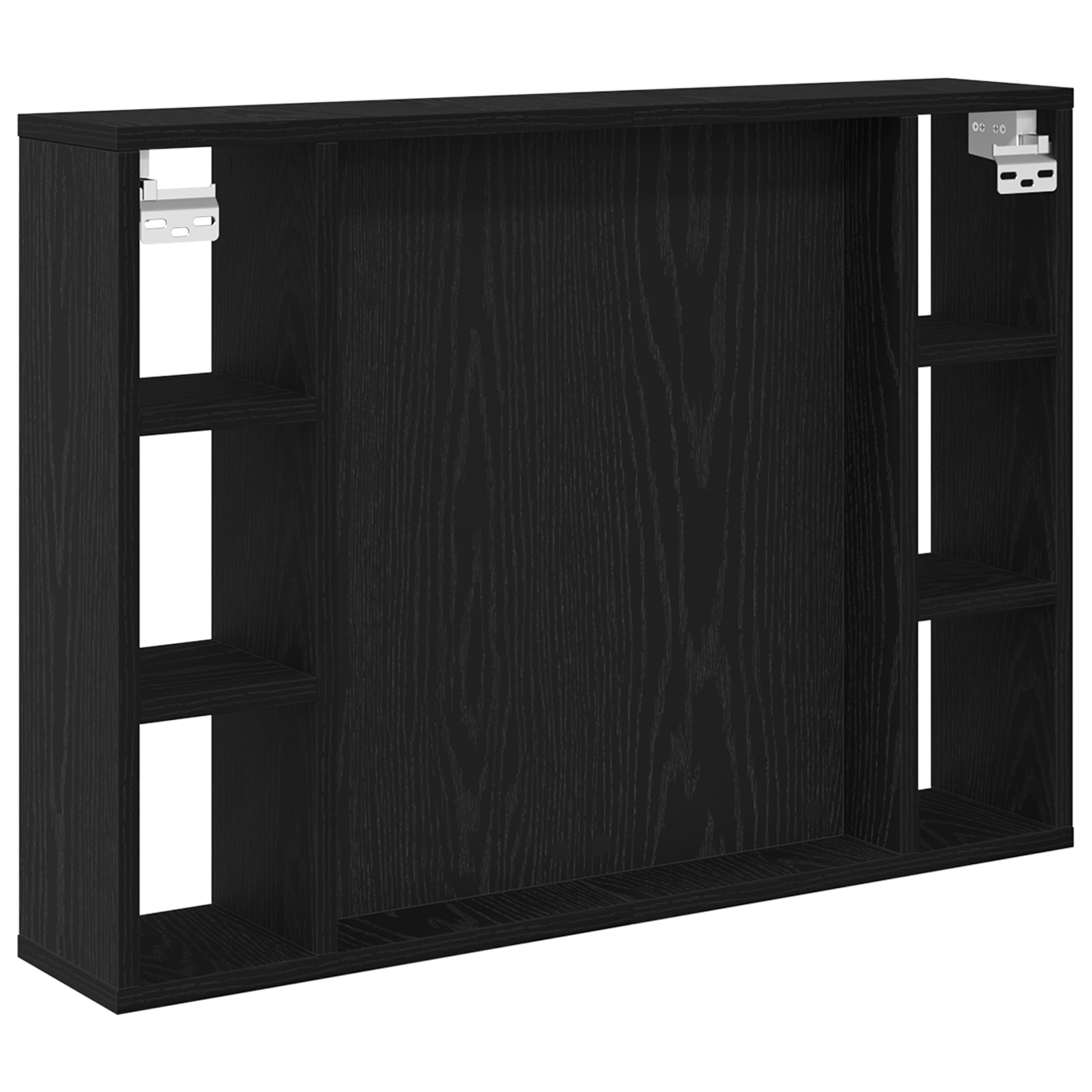 LED Mirror Cabinet - Black Oak - 76x15x55 cm - Made of Engineered Wood - Image 5