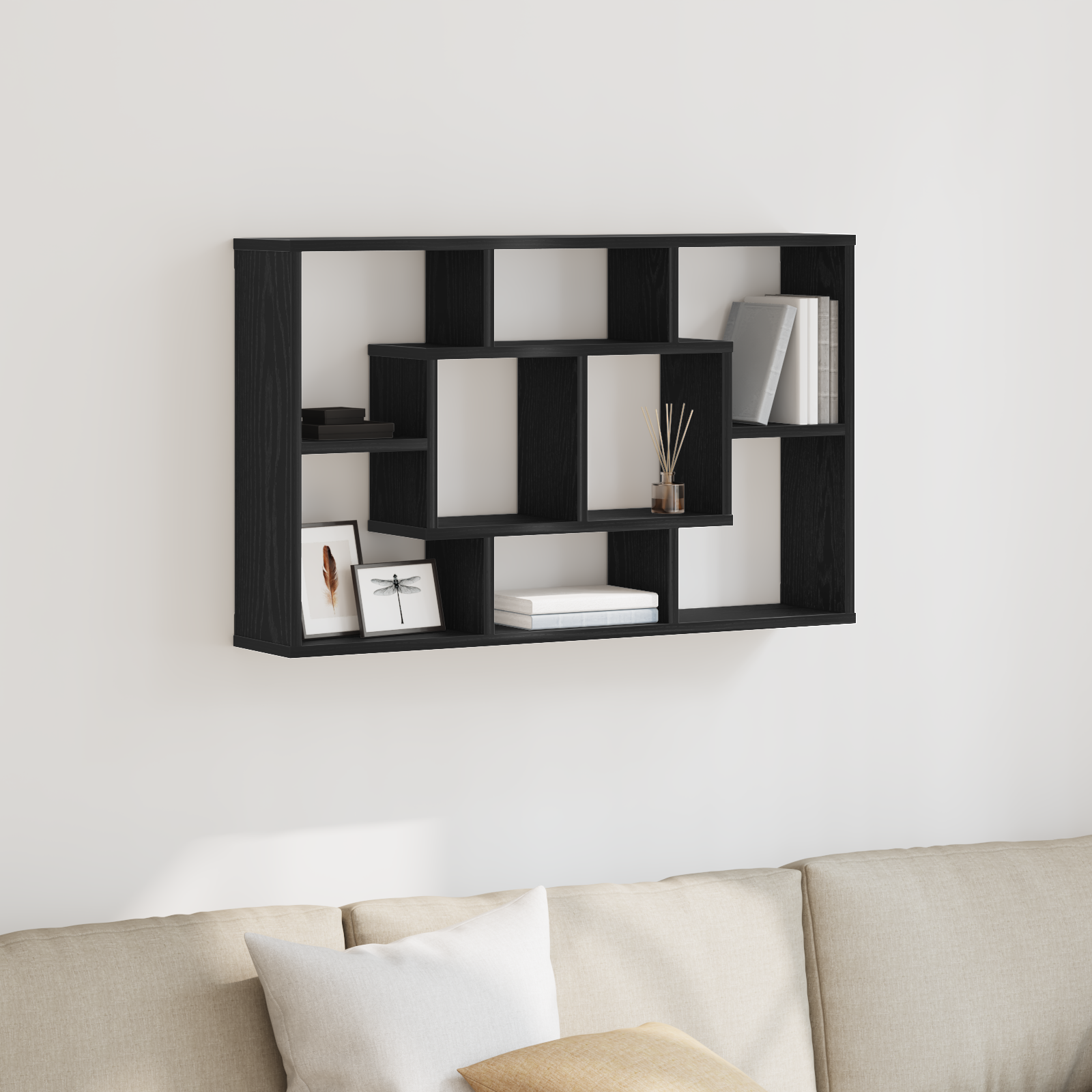 Estantería de Pared Estante Colgante con Almacenaje Madera Contrachapada vidaXL - Imagen 68 de 101