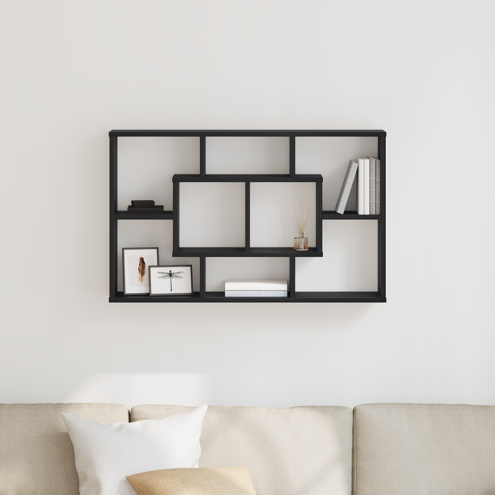 Estantería de Pared Estante Colgante con Almacenaje Madera Contrachapada vidaXL - Imagen 71 de 101