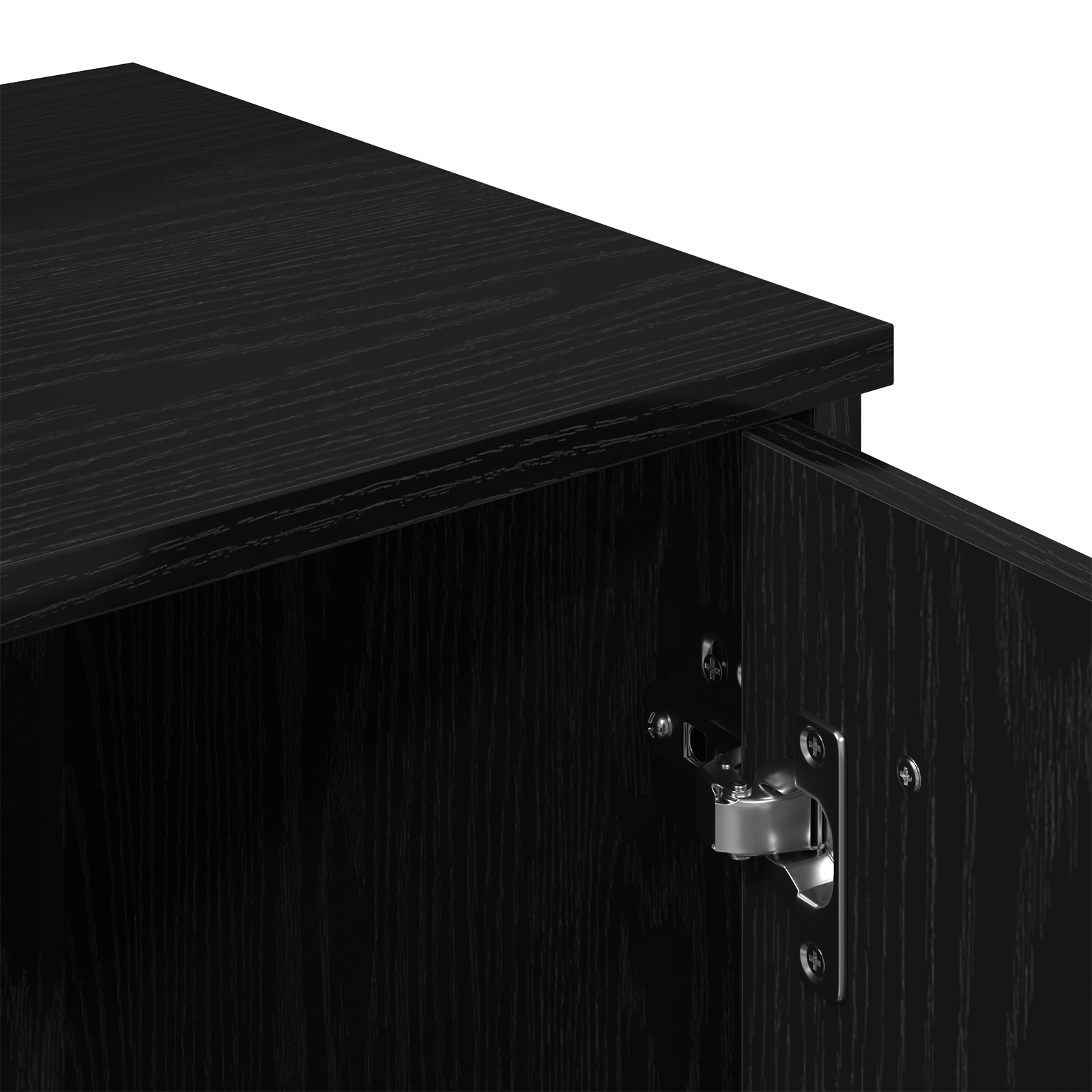 LED тоалетна маса в черен дъб - 86.5 x 35 x 136 см - Image 10