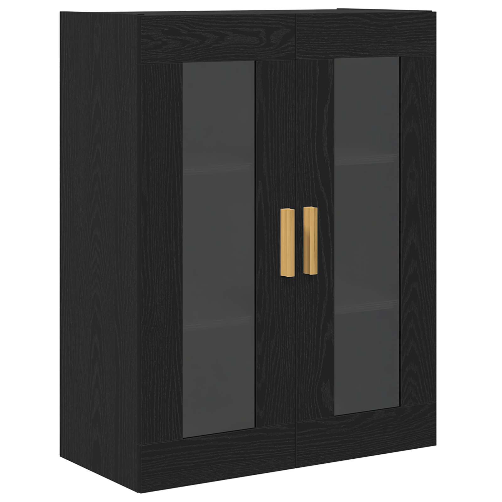 Black Oak Wall Cabinet - 69.5x34x90 cm - Image 2