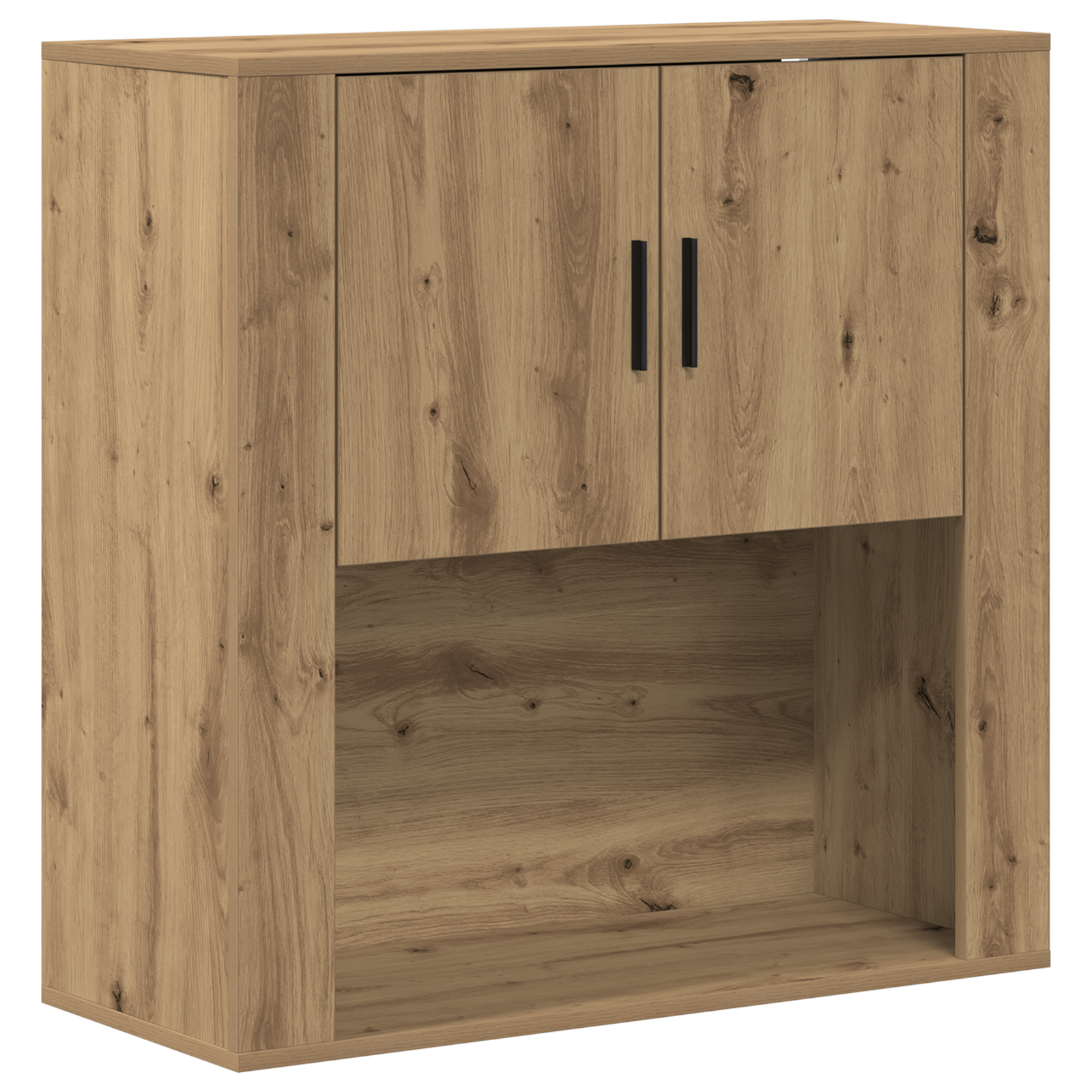 Wall Cabinet Artisan Oak 80x33x80 cm Engineered Wood - Image 2