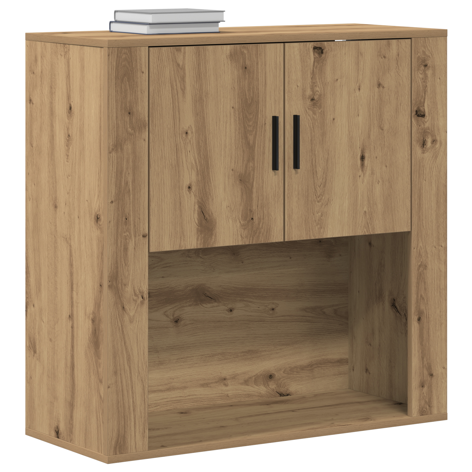 Wall Cabinet Artisan Oak 80x33x80 cm Engineered Wood - Image 3