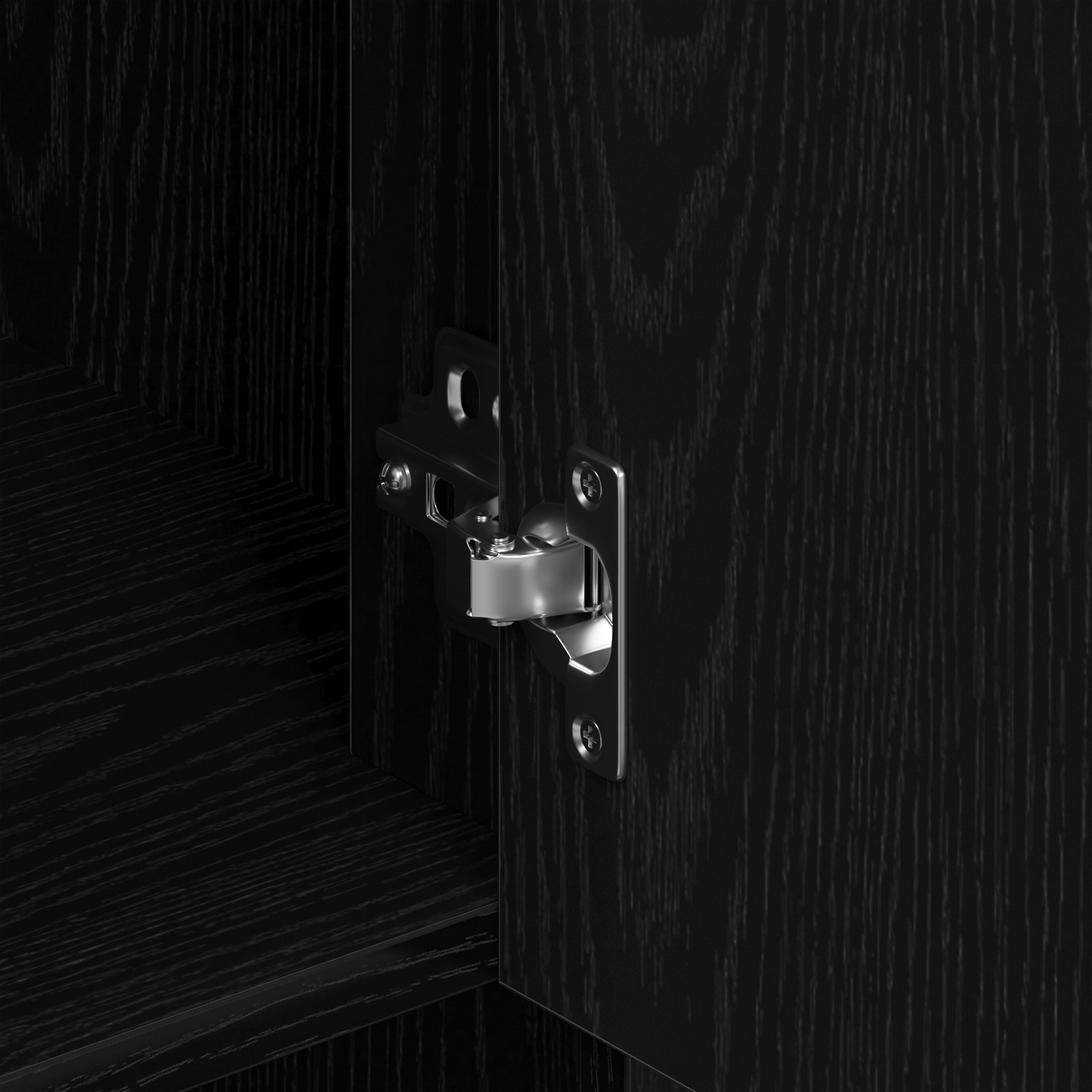 Wall Cabinet Black Oak 80x33x80 cm Engineered Wood - Image 9