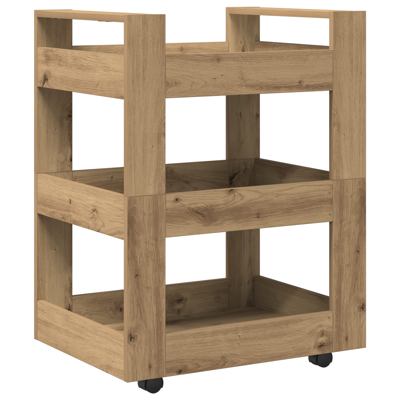 Kitchen Trolley Artisan Oak 60x45x80 cm Engineered Wood - Image 7