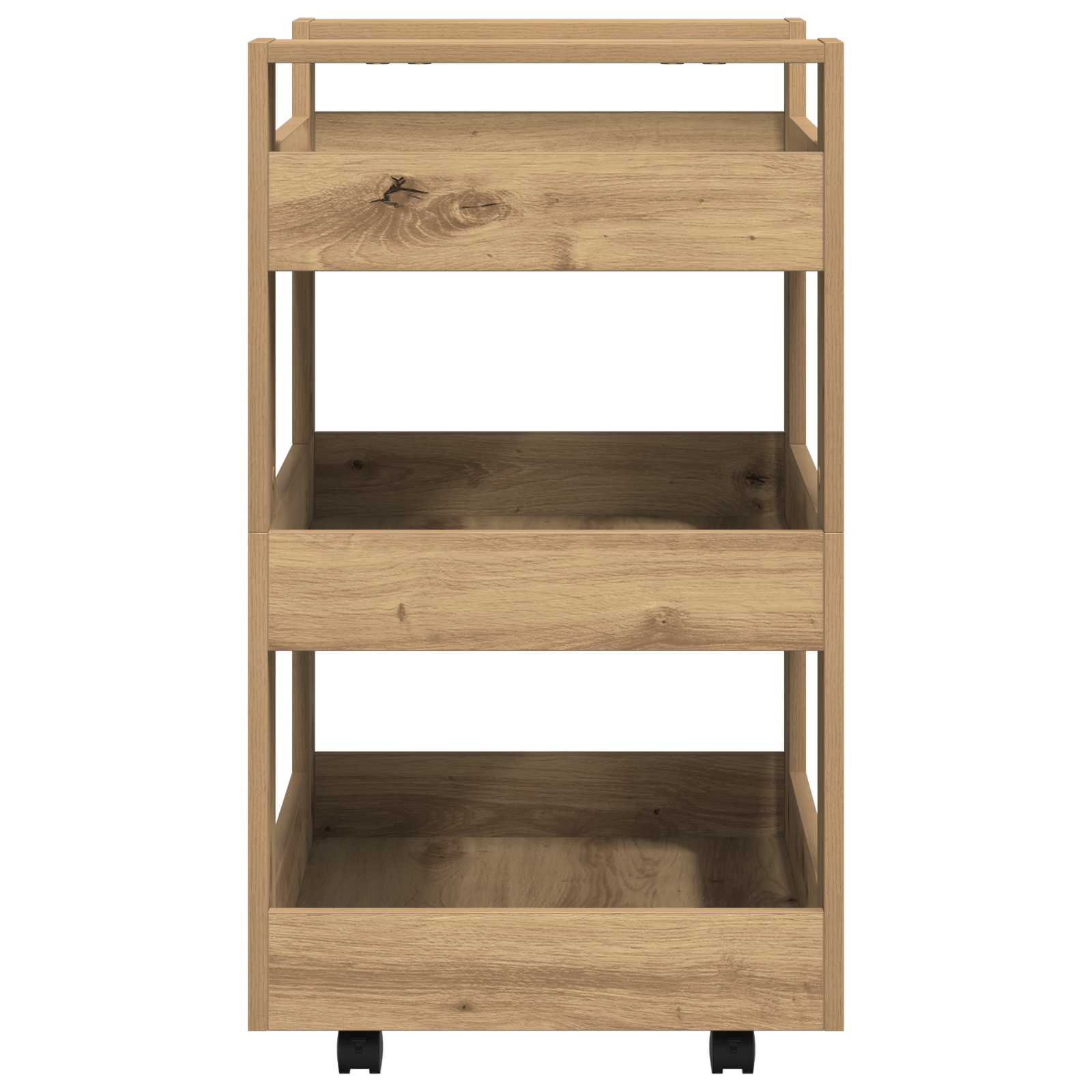 Kitchen Trolley Artisan Oak 60x45x80 cm Engineered Wood - Image 6