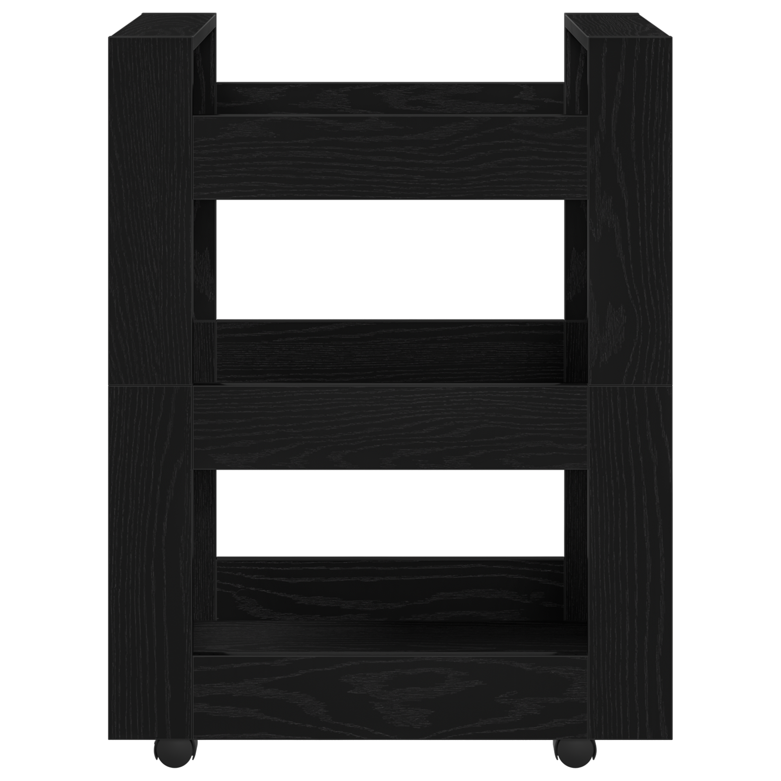 Kitchen Trolley Black Oak 60x45x80 cm Engineered Wood - Image 5