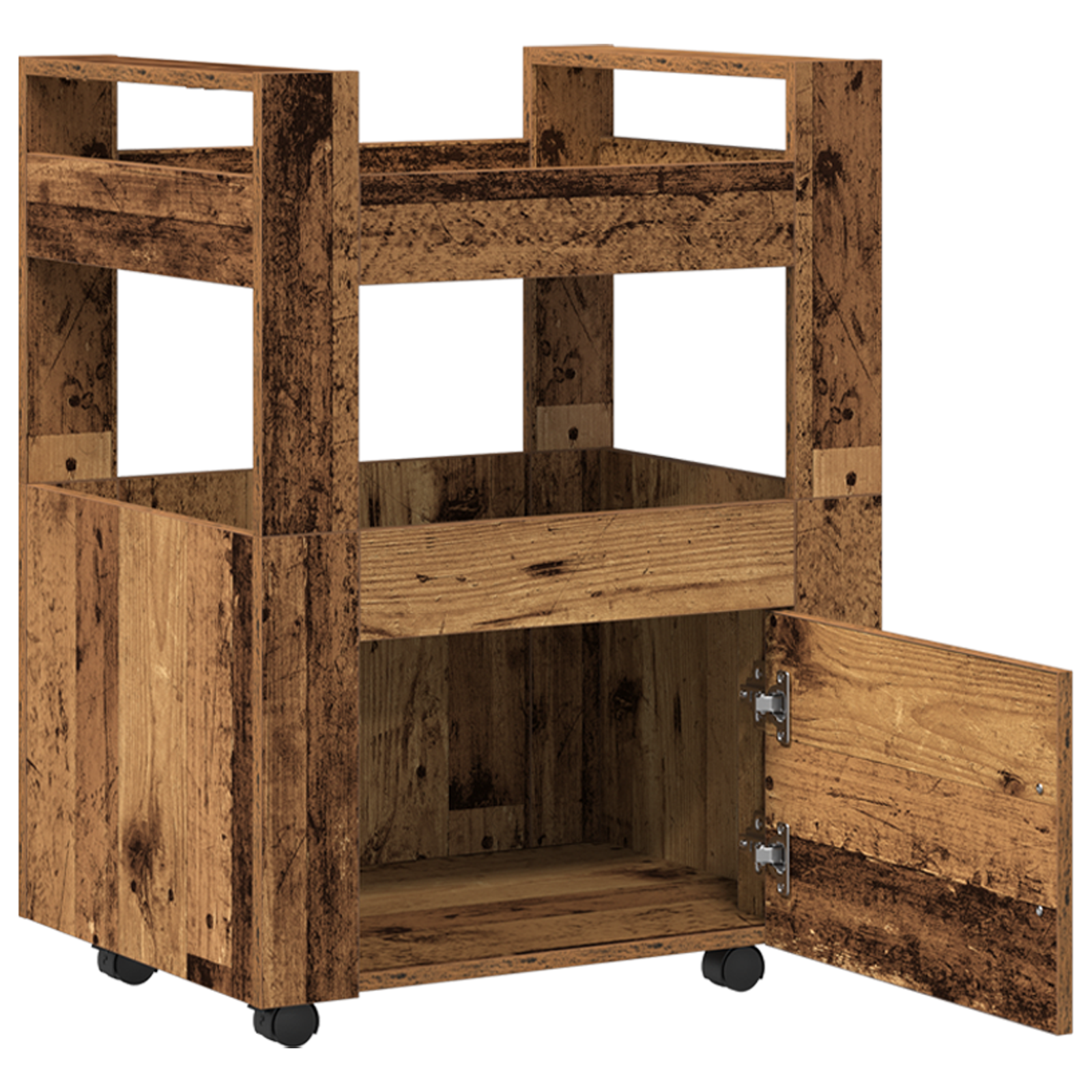 Kitchen Trolley Old Wood 60x45x80 cm Engineered Wood - Image 5