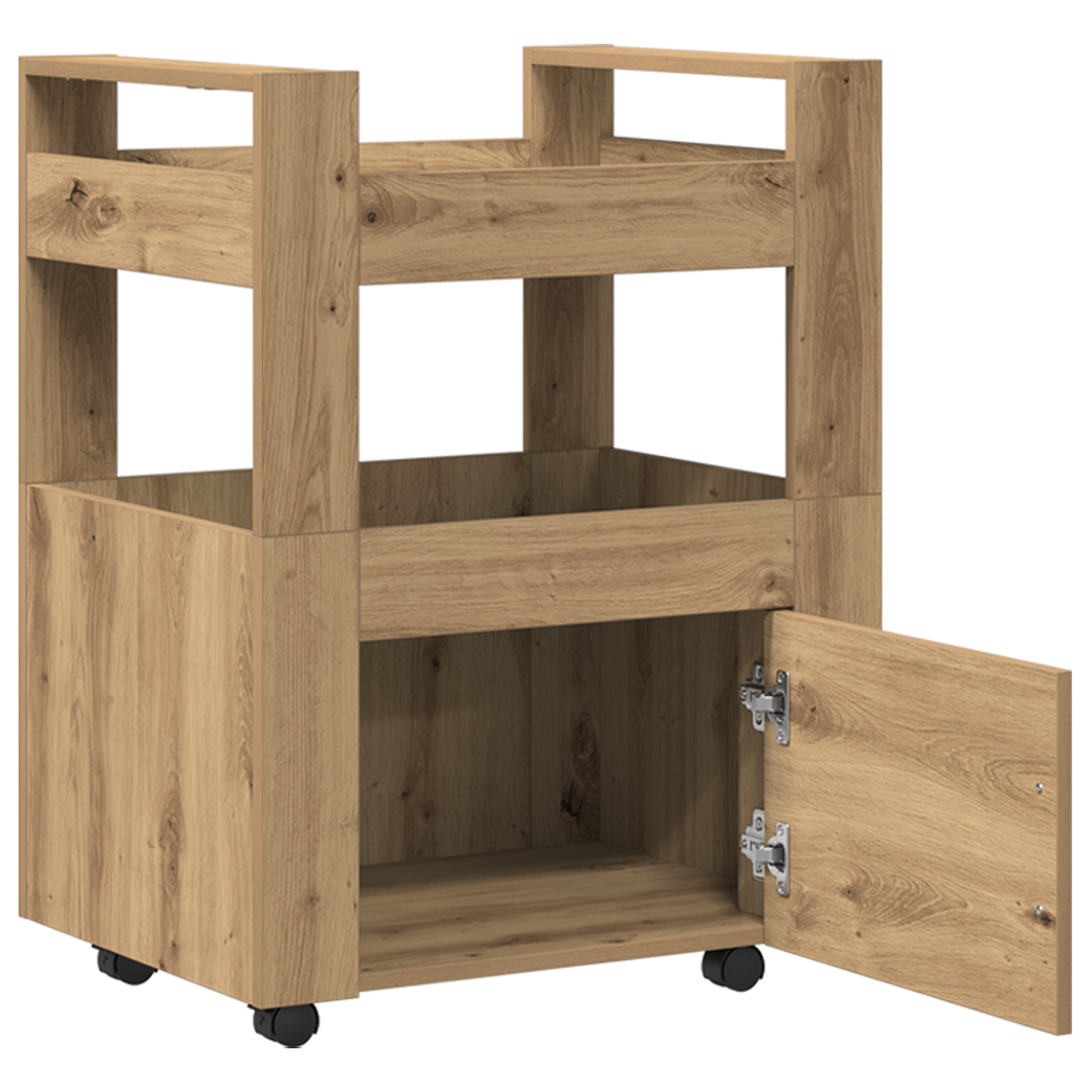 Kitchen Trolley Artisan Oak 60x45x80 cm Engineered Wood - Image 5