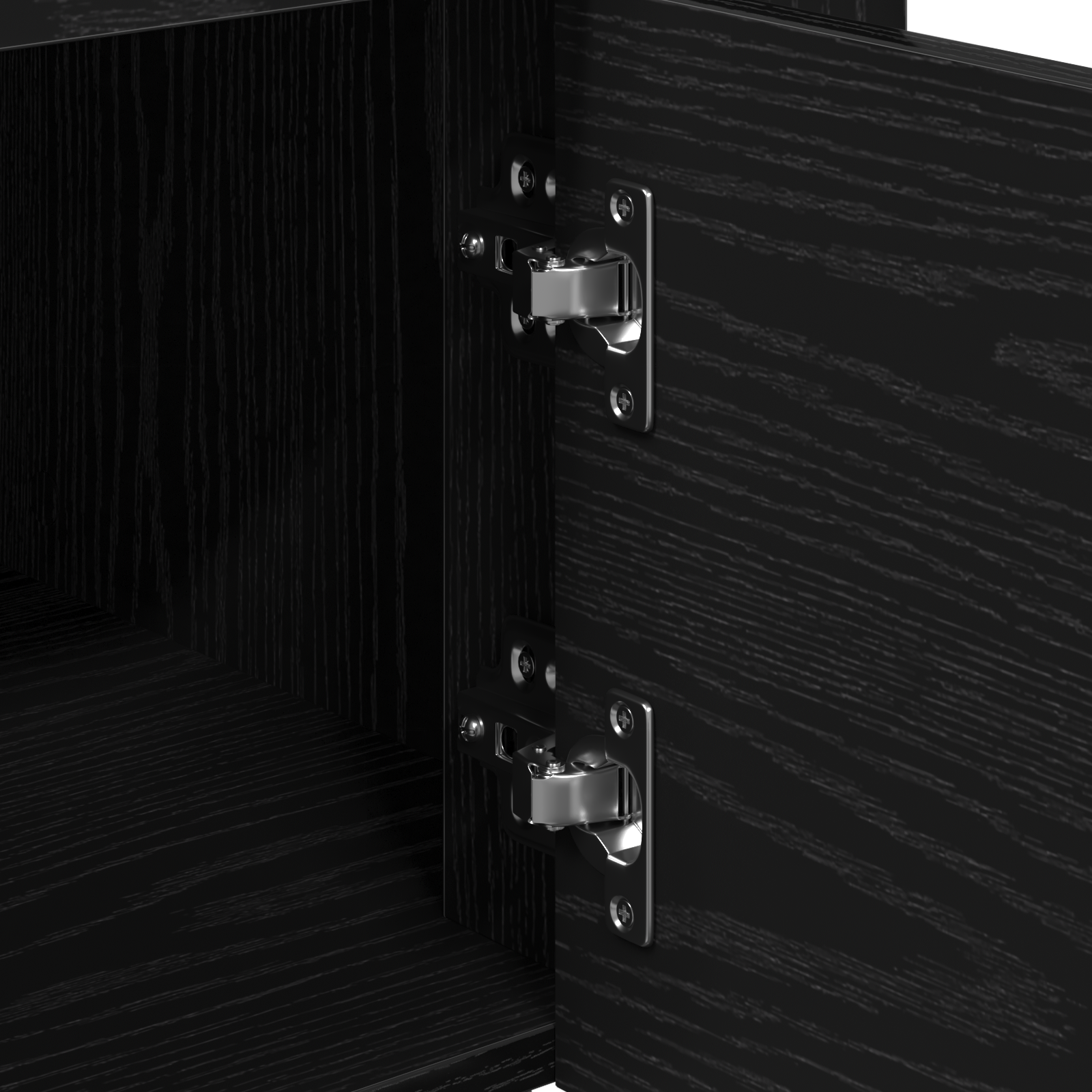 Kitchen Trolley Black Oak 60x45x80 cm Engineered Wood - Image 9