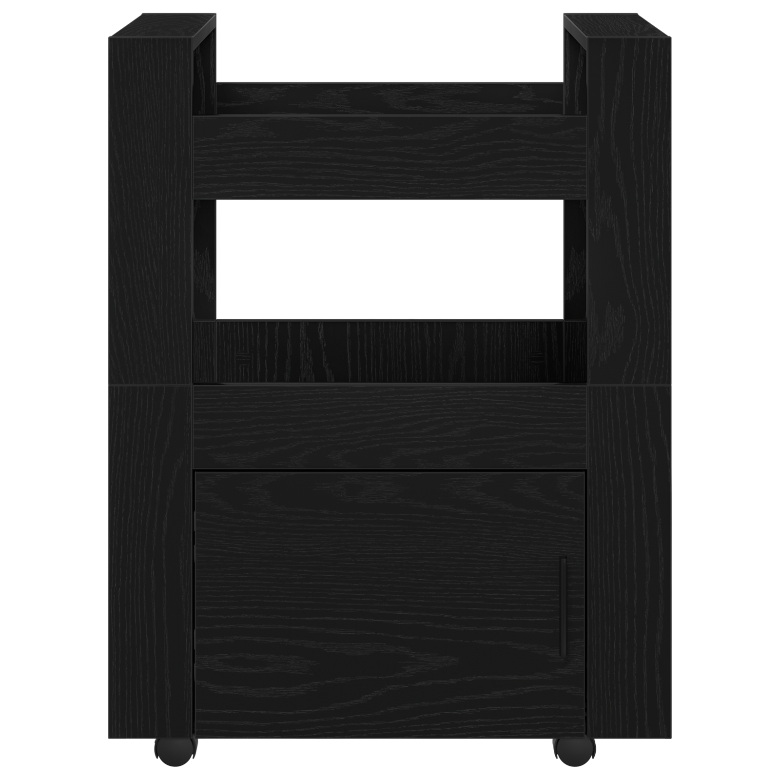 Kitchen Trolley Black Oak 60x45x80 cm Engineered Wood - Image 6