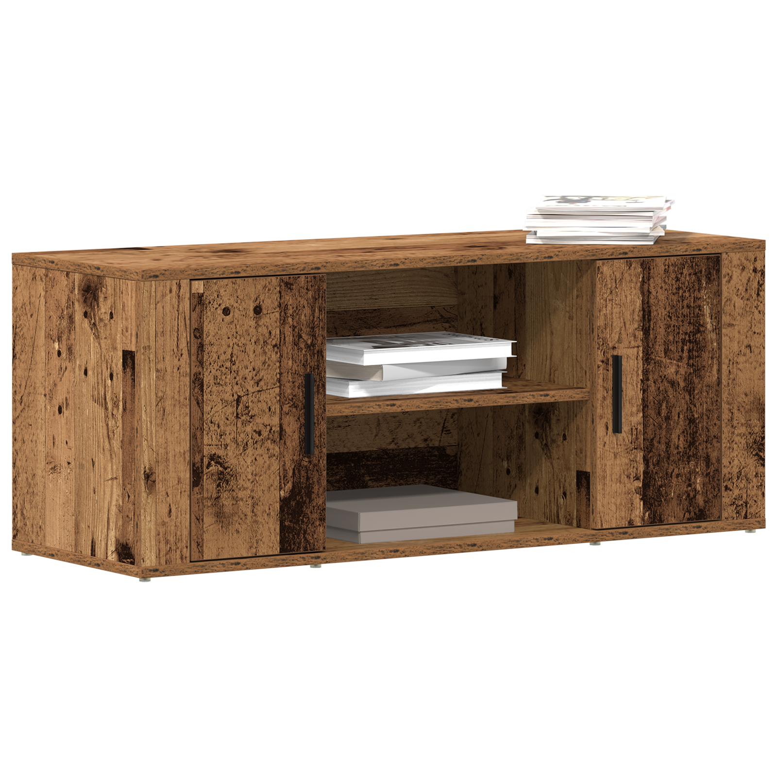 Thumbnail - vidaXL TV-Schrank Altholz 100x35x40 cm Holzwerkstoff