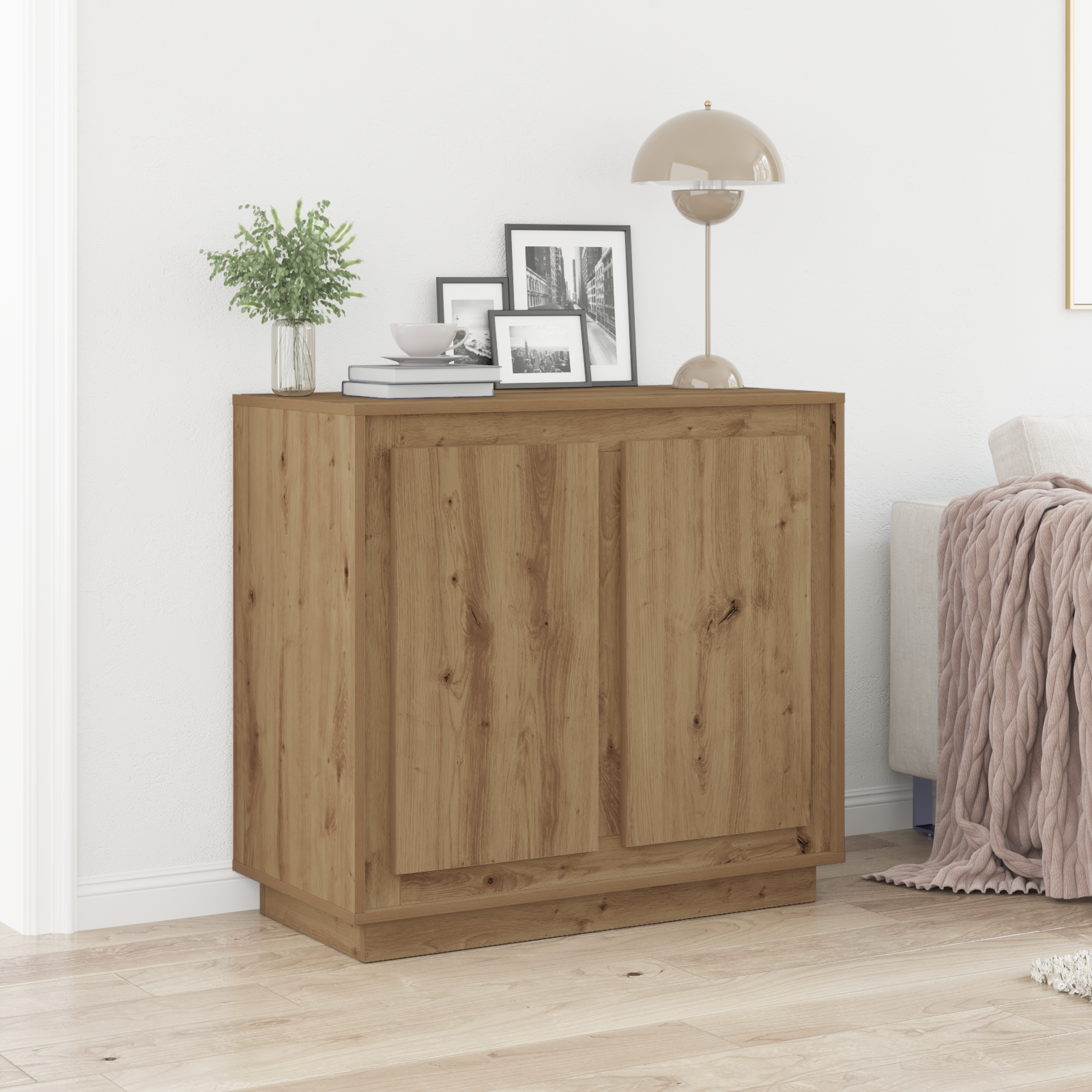 Sideboard Artisan Oak 80x34x75 cm Engineered Wood
