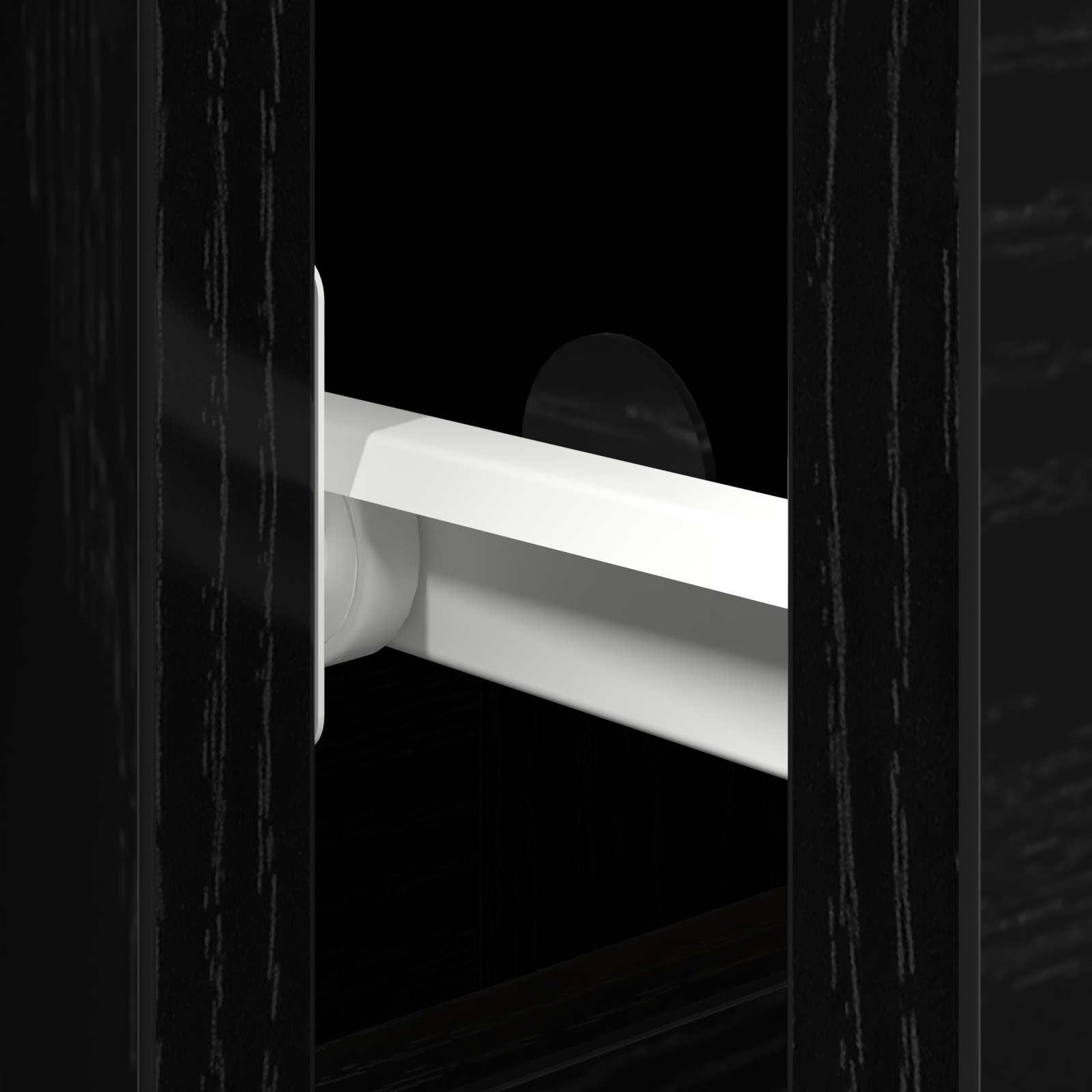 Sideboard with Doors & Drawers Black Oak 101,5x35x70 cm - Image 9